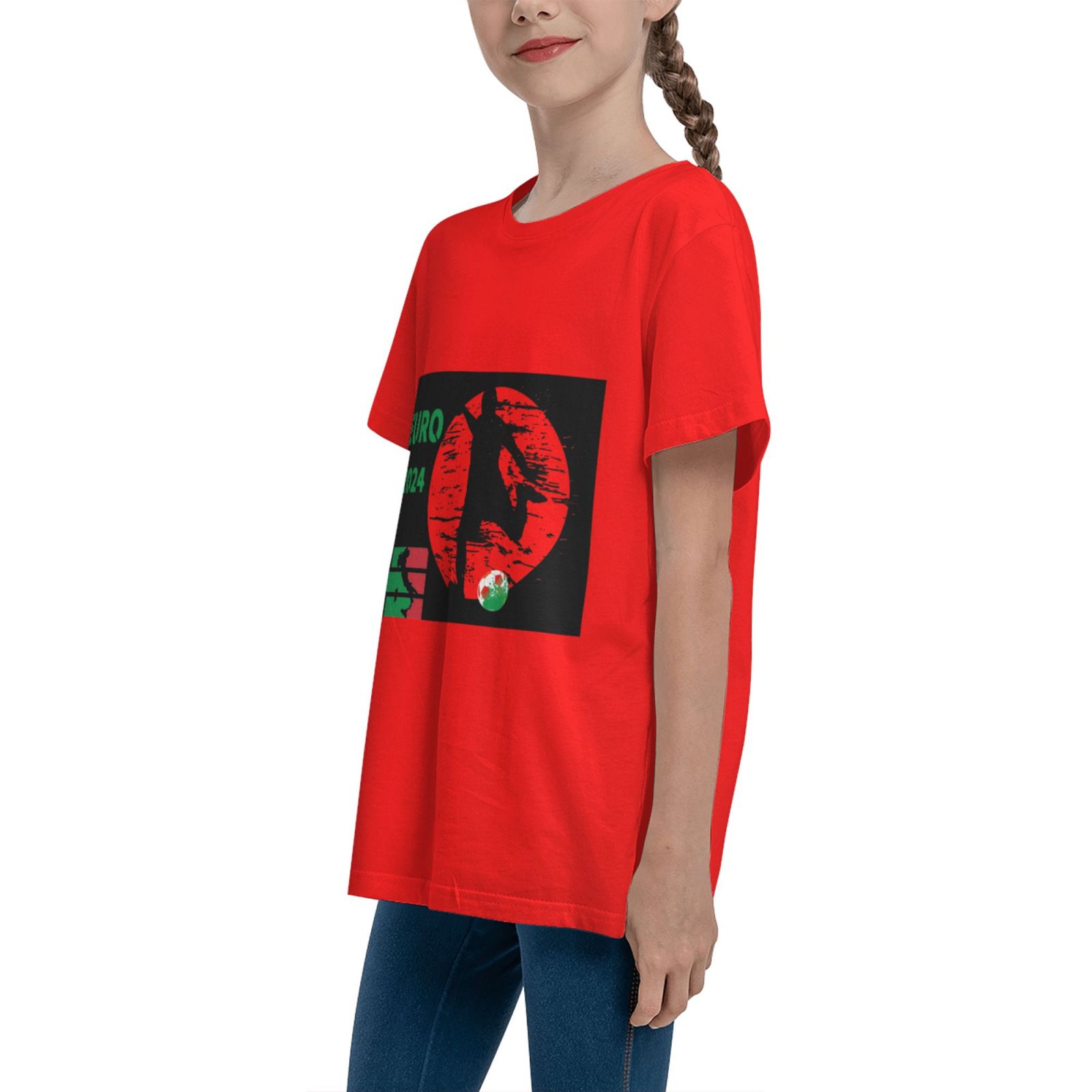 Kid's Italy EURO 2024 Teenage T-shirt TET1757