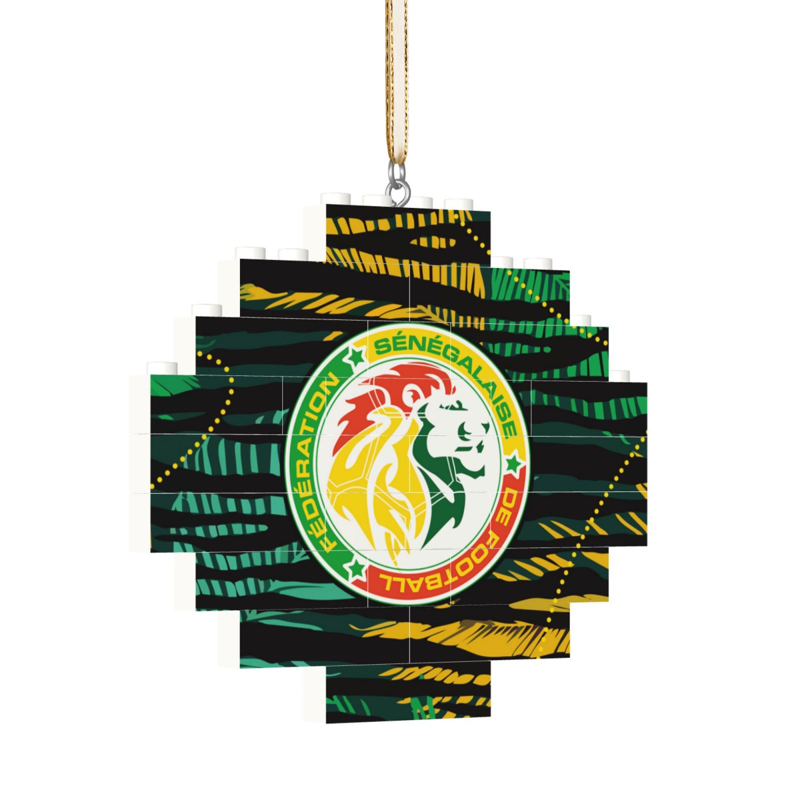 Senegal Building Block Puzzle Ornament BBP2108