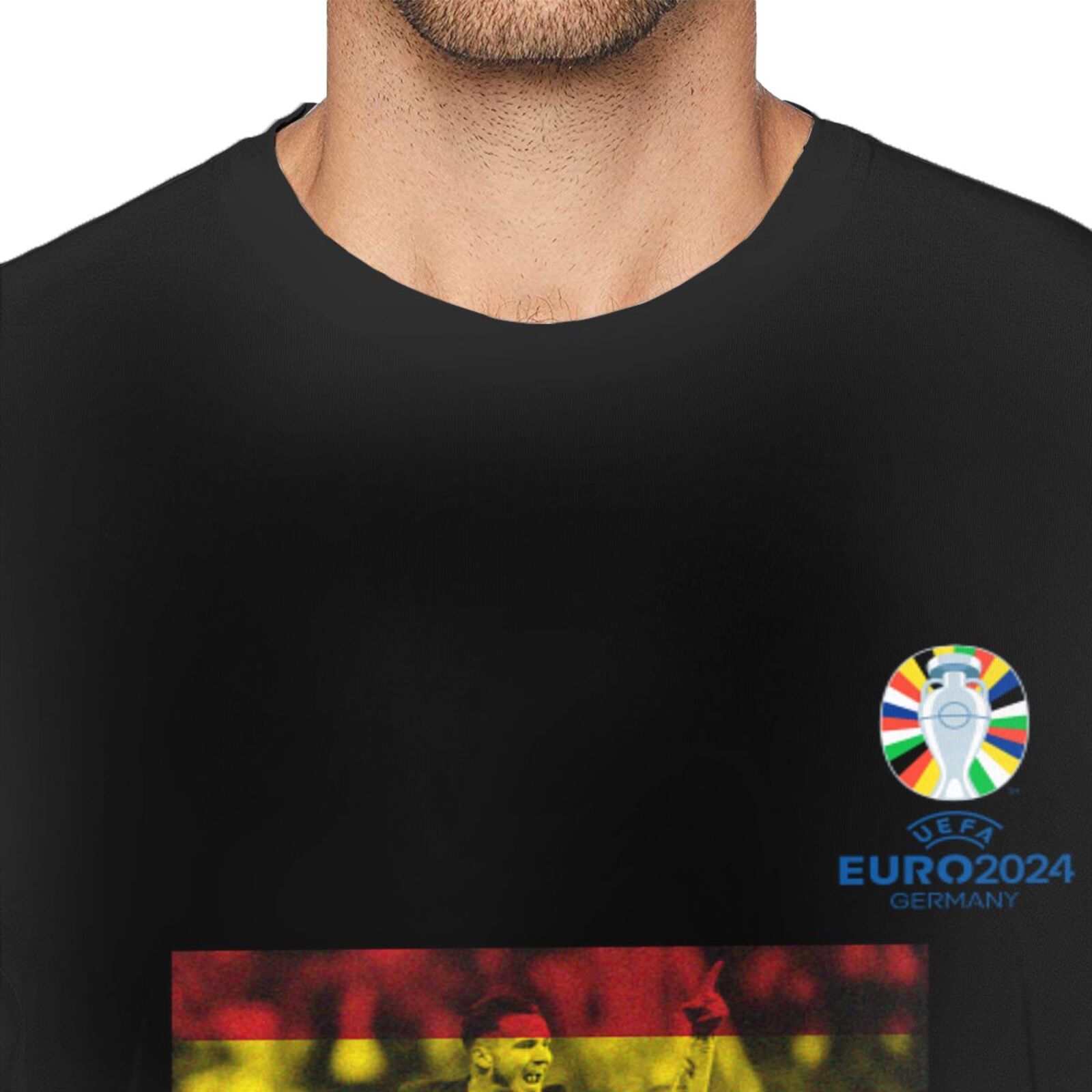 Men's Spain EURO 2024 Basic Short Sleeve T-Shirt BST1739