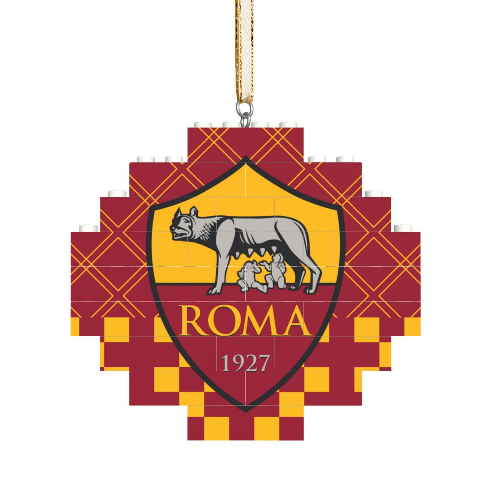 AS Roma Building Block Puzzle Ornament BBP2200