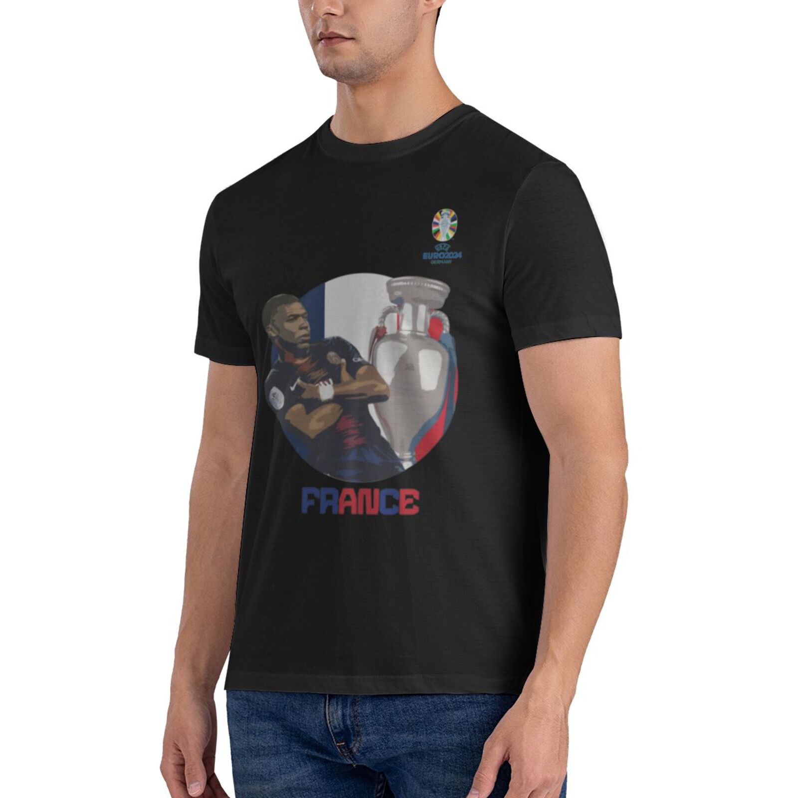 Men's France EURO 2024 Basic Short Sleeve T-Shirt BST1729