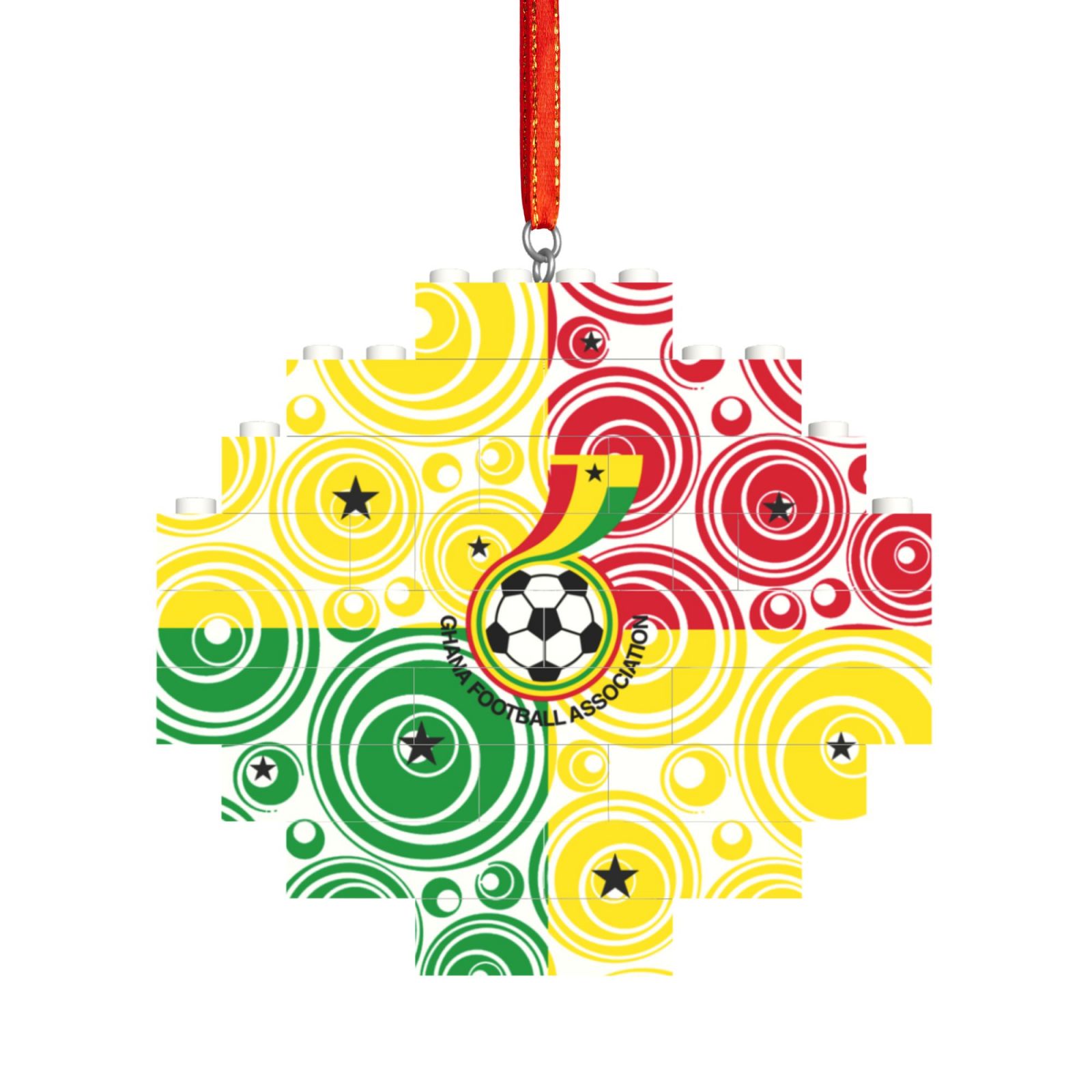 Ghana Building Block Puzzle Ornament BBP2017