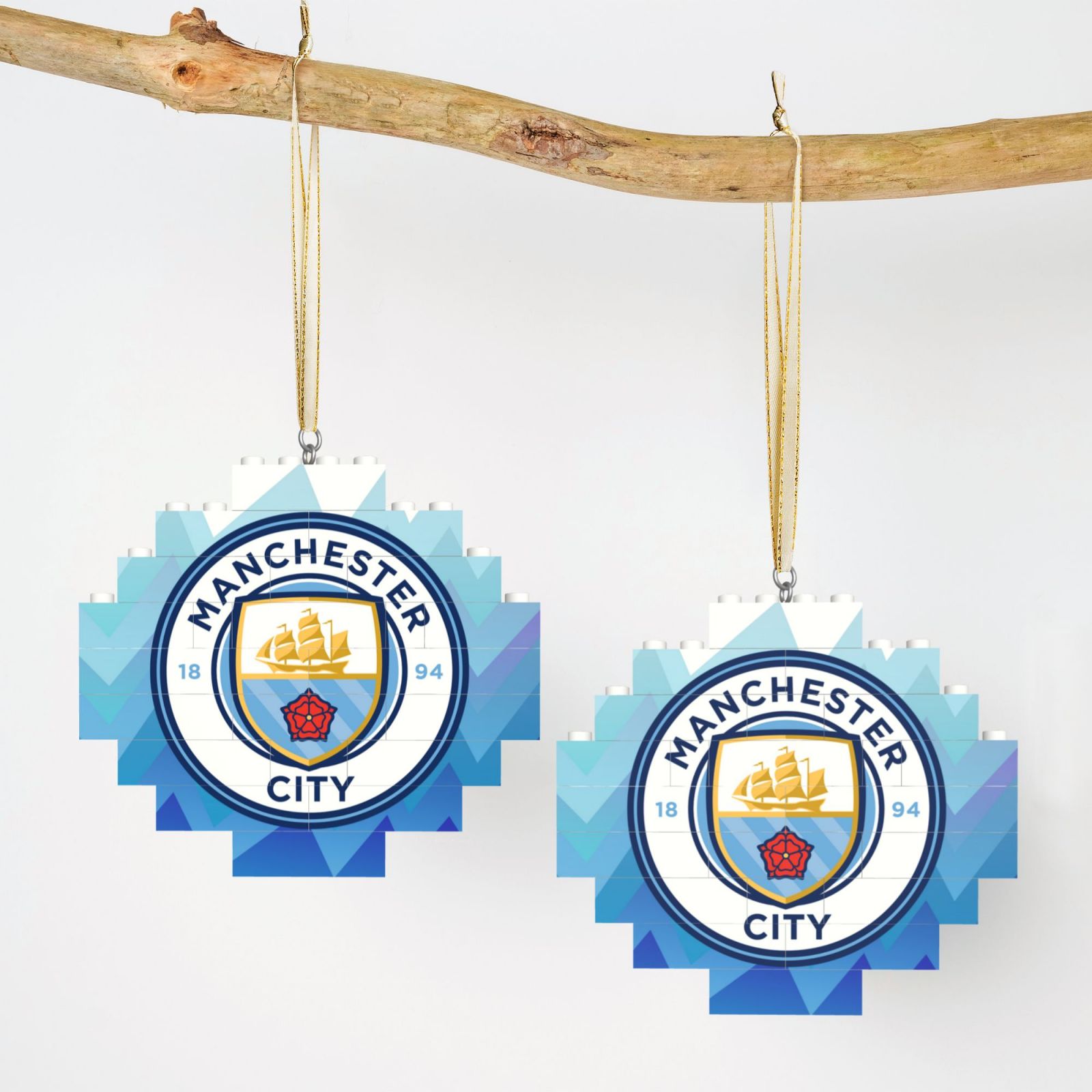 Manchester City Building Block Puzzle Ornament BBP2176
