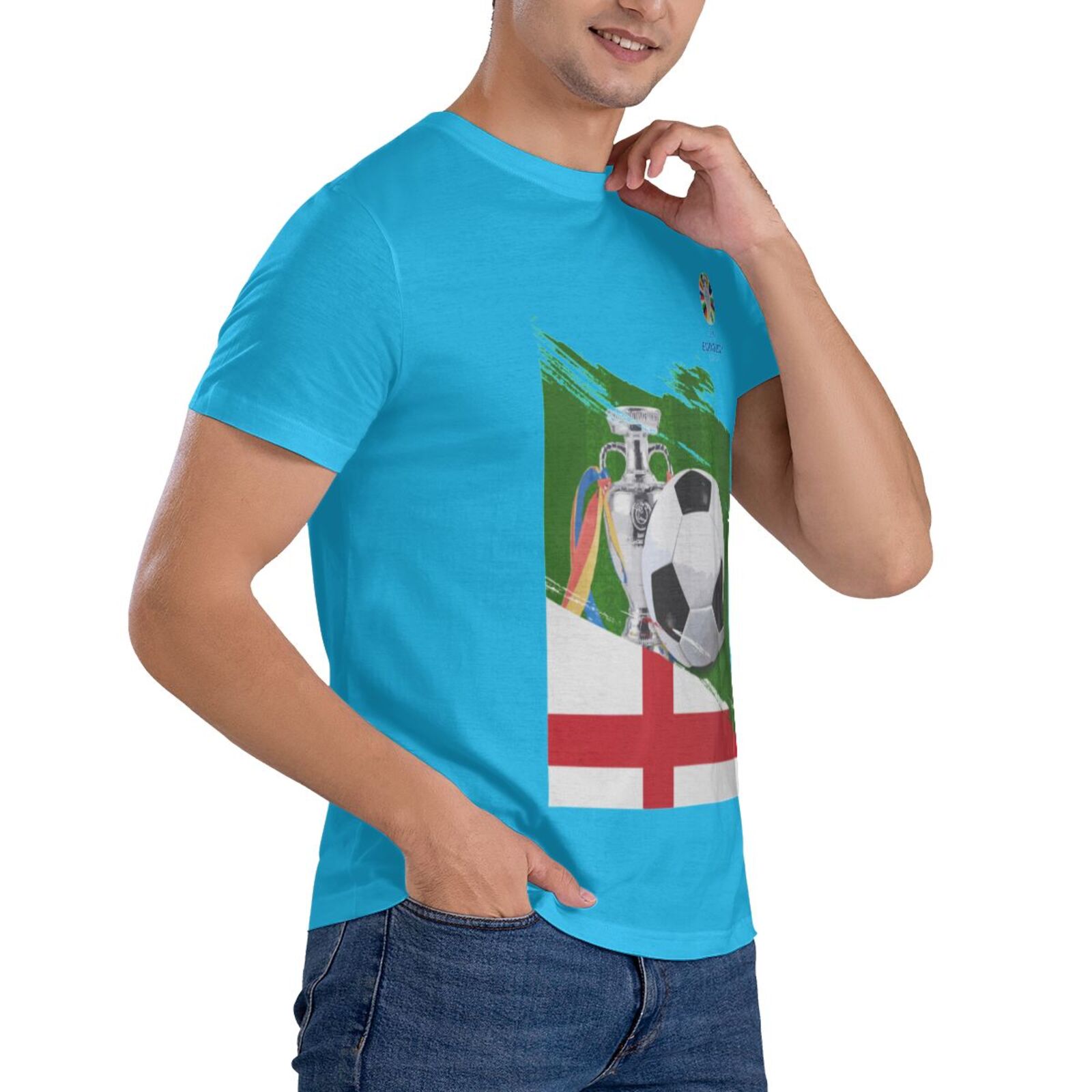 Men's England EURO 2024 Basic Short Sleeve T-Shirt BST1681