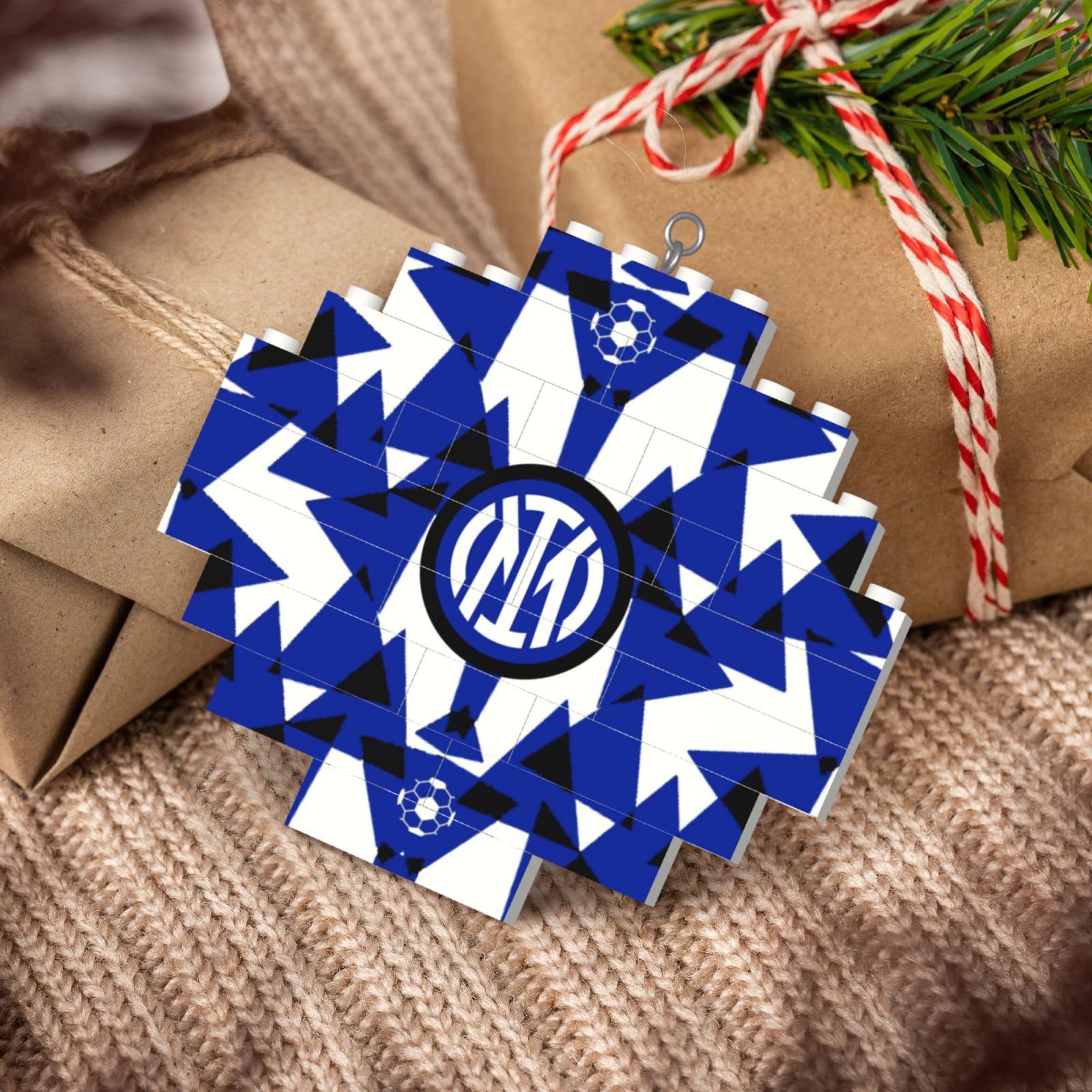 Inter Milan Building Block Puzzle Ornament BBP2014