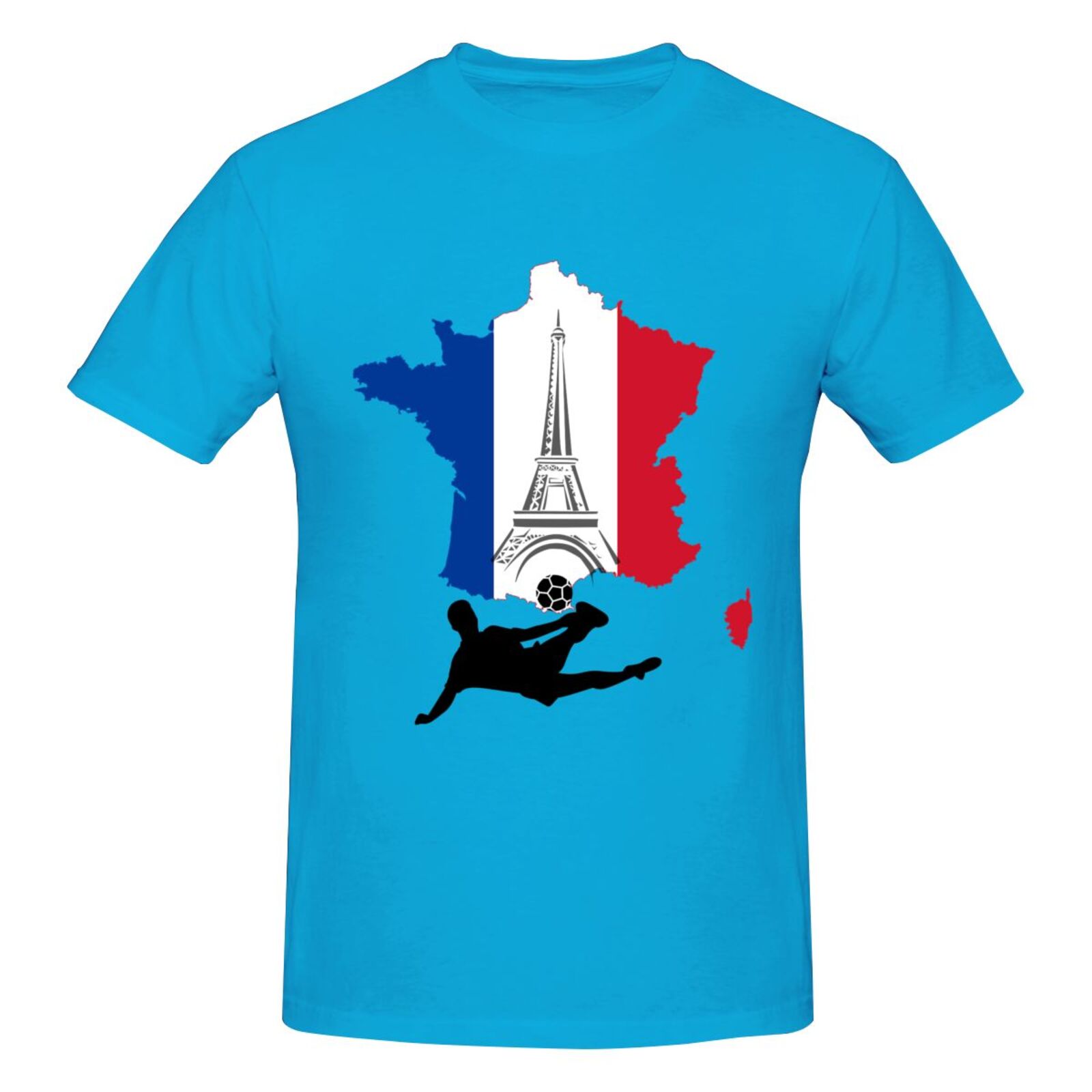 Men's France EURO 2024 Basic Short Sleeve T-Shirt BST1772