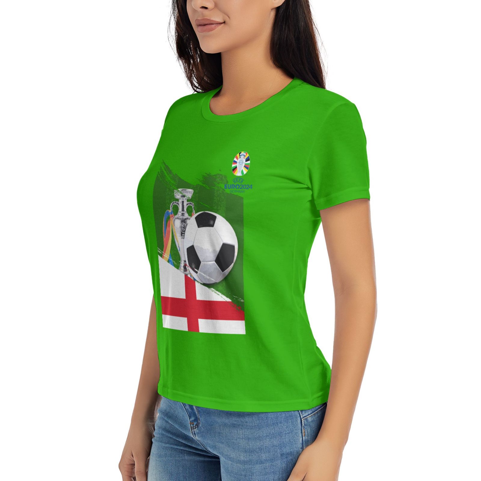 Women's England EURO 2024 Basic Short Sleeve T-Shirt WBT1682