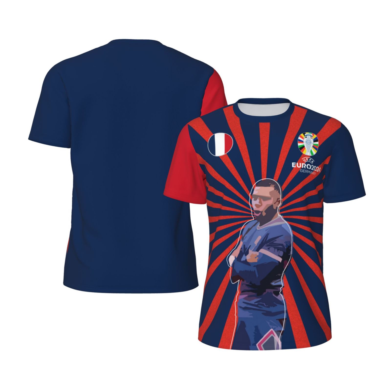 Men's France EURO 2024 Short Sleeved Mesh T-Shirt SMT1719