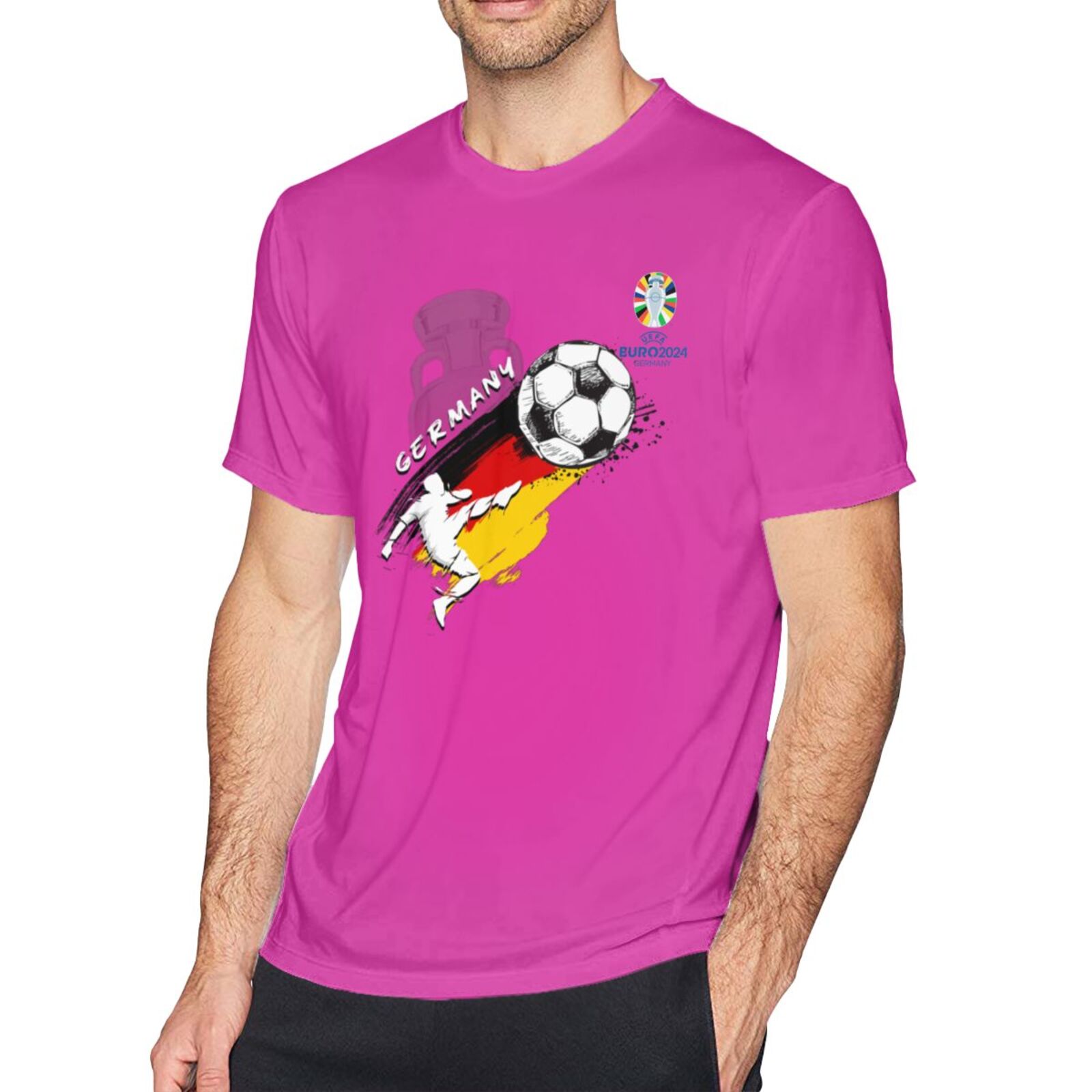 Men's Germany EURO 2024 Basic Short Sleeve T-Shirt BST1679