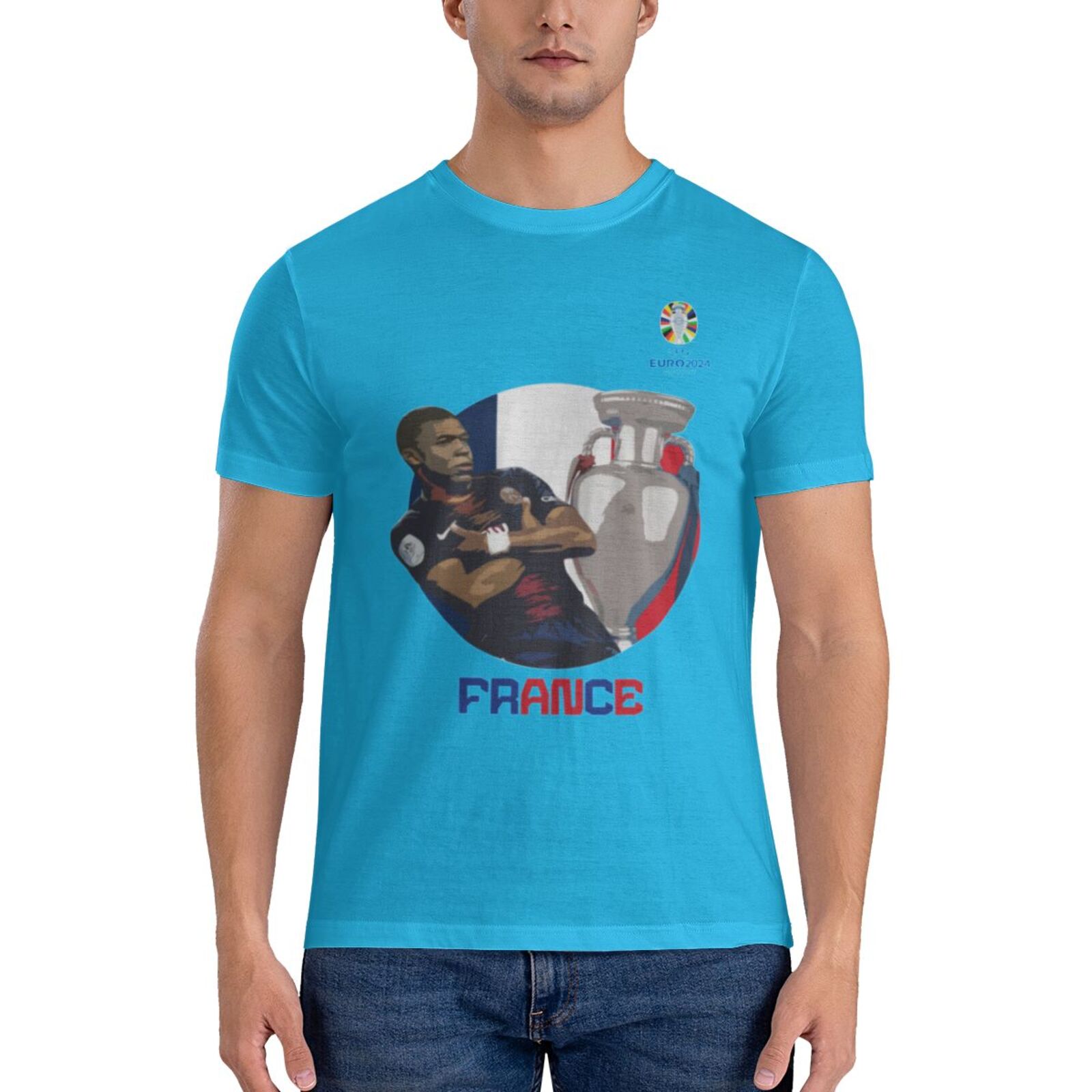 Men's France EURO 2024 Basic Short Sleeve T-Shirt BST1729