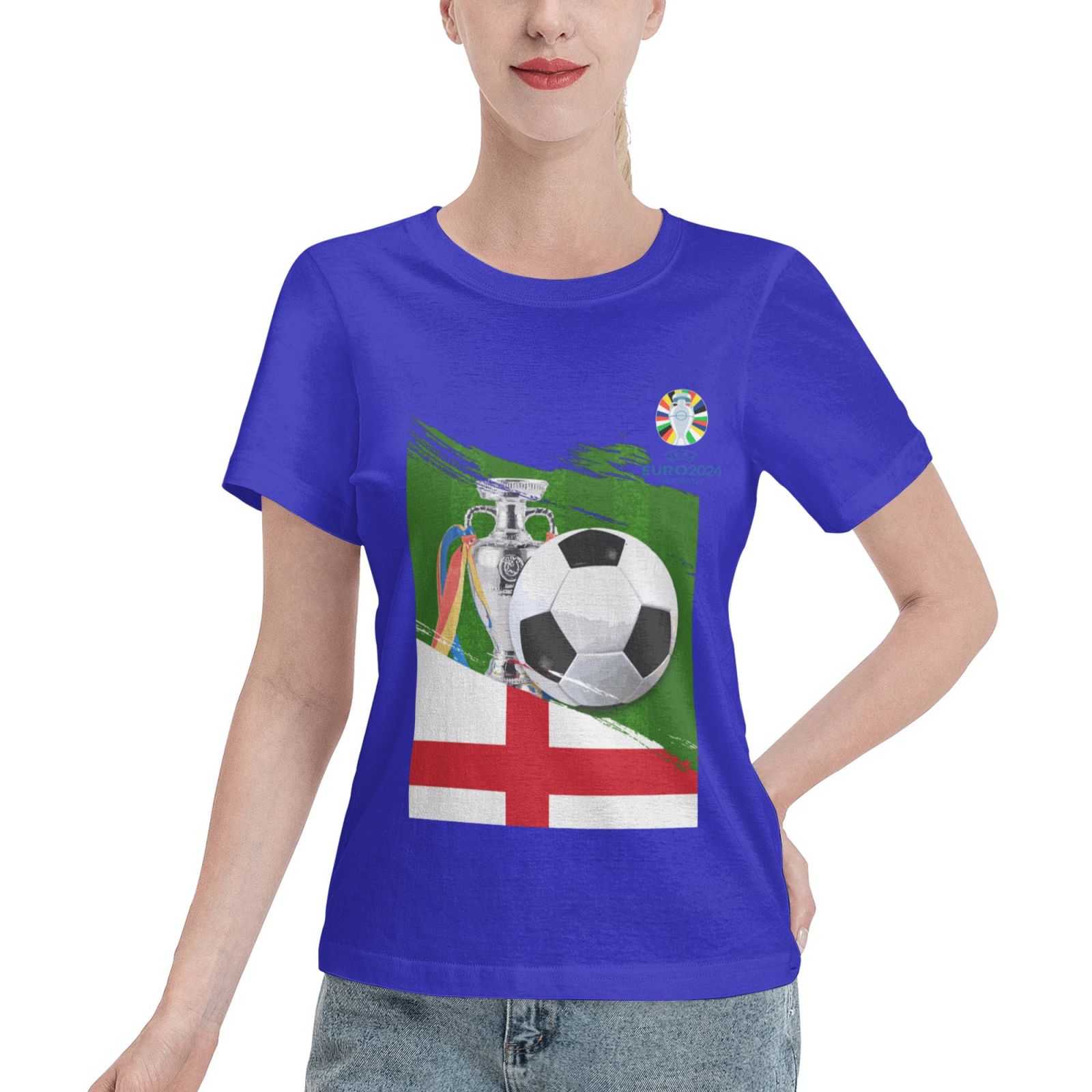 Women's England EURO 2024 Basic Short Sleeve T-Shirt WBT1682