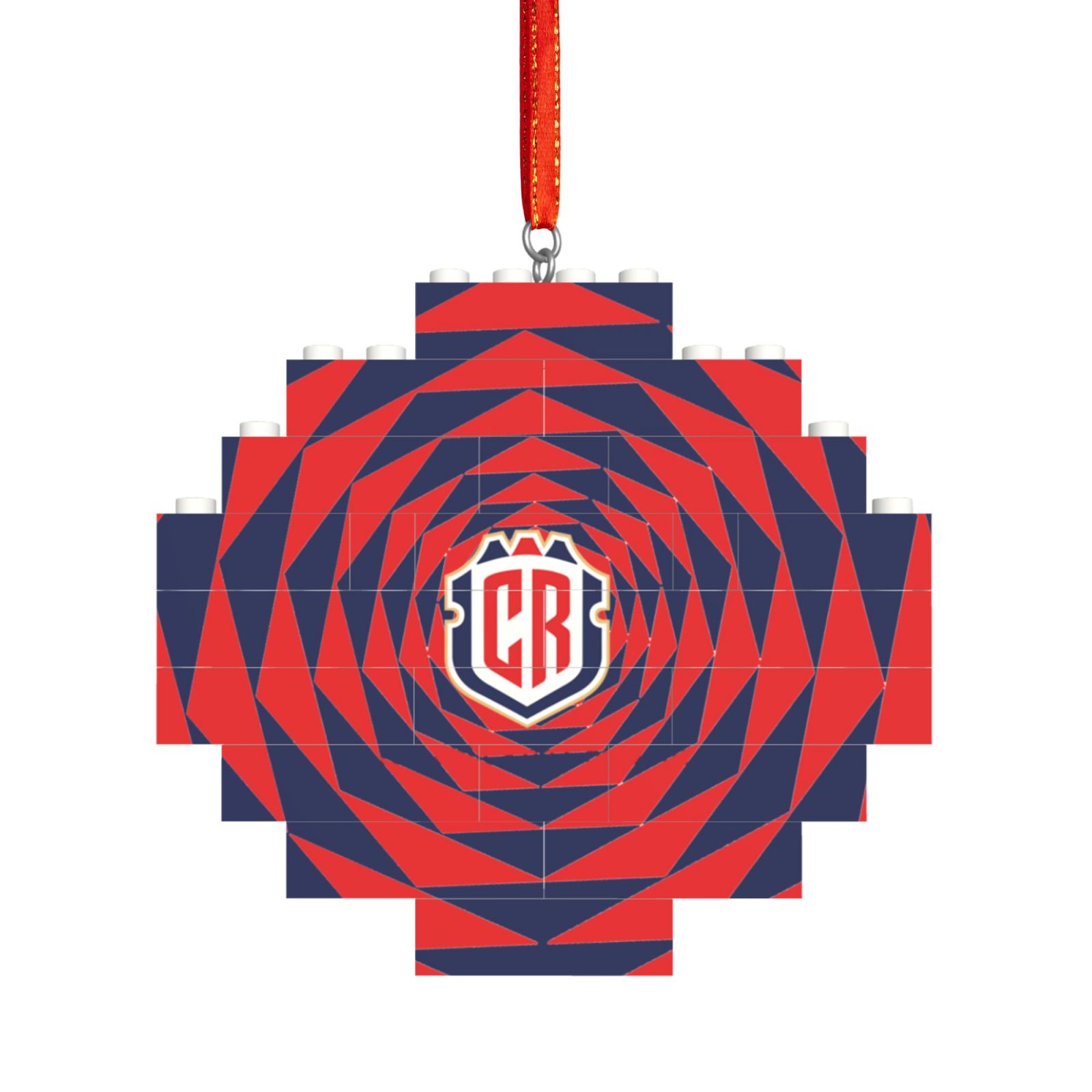 Costa Rica Building Block Puzzle Ornament BBP2016