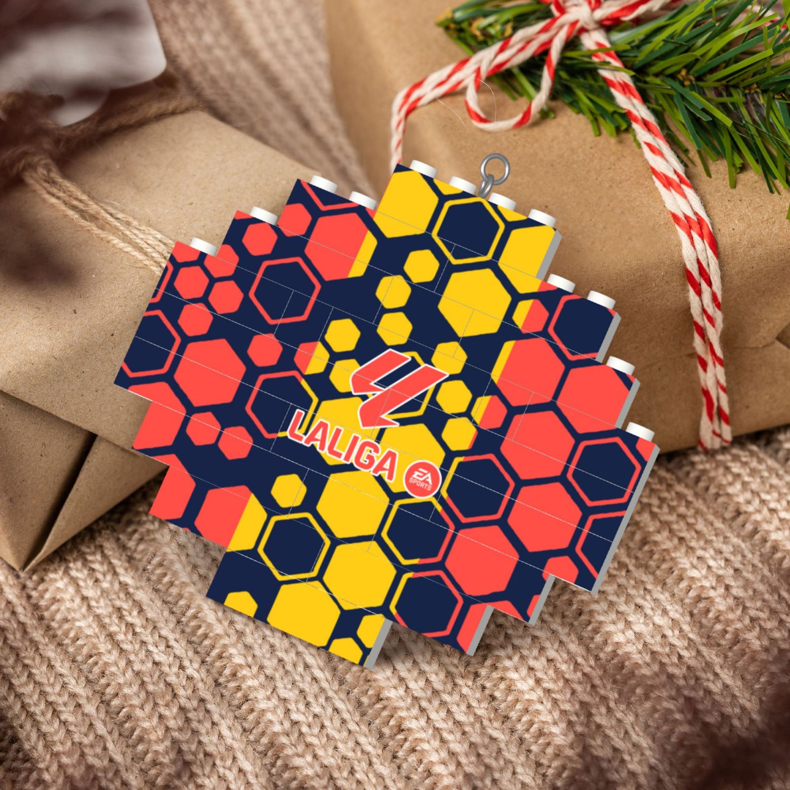 Spain La Liga Building Block Puzzle Ornament BBP2023