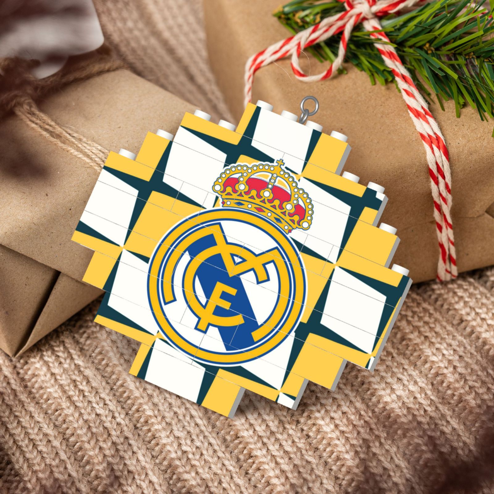 Real Madrid Building Block Puzzle Ornament BBP2173