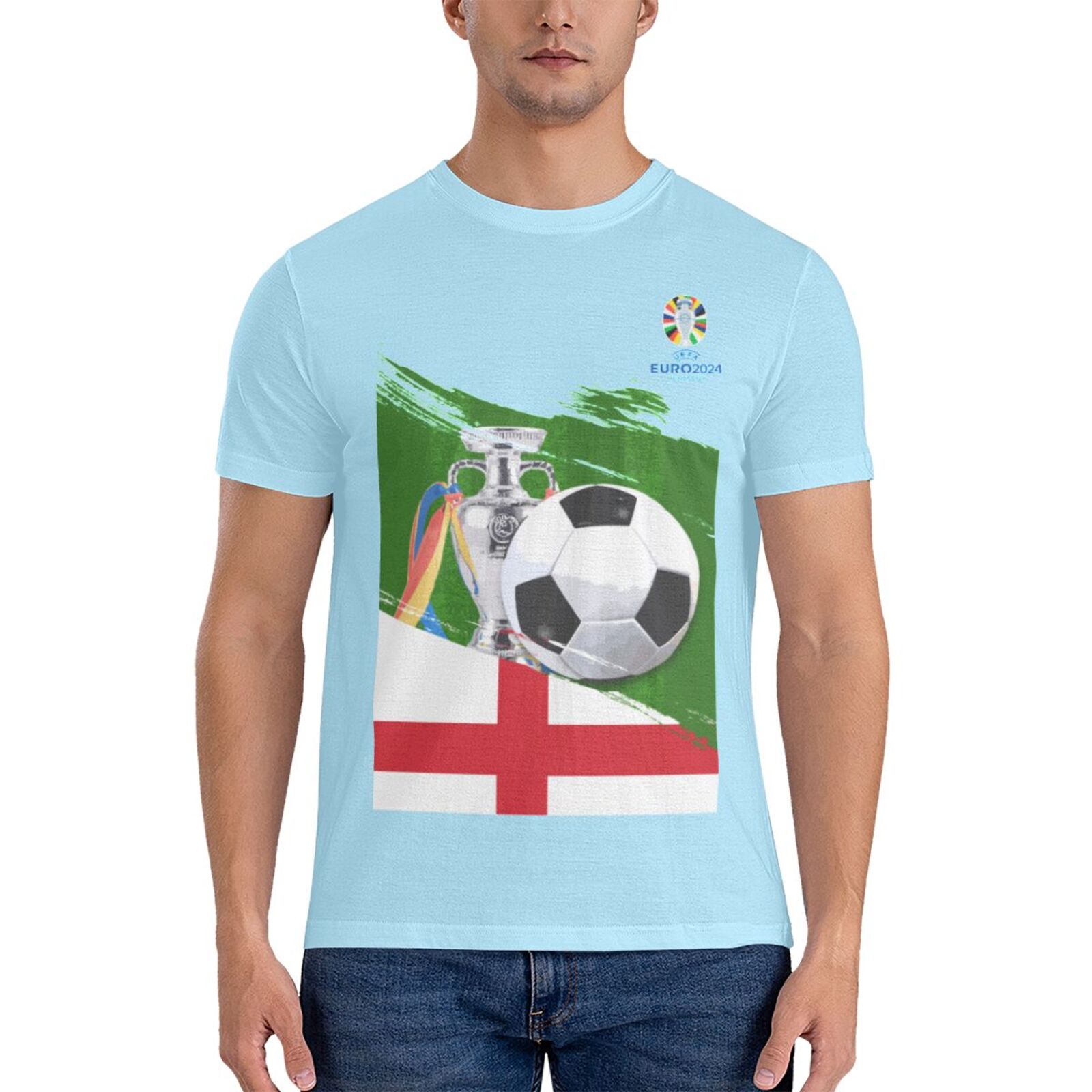Men's England EURO 2024 Basic Short Sleeve T-Shirt BST1681
