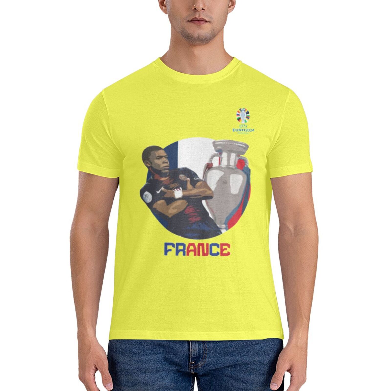 Men's France EURO 2024 Basic Short Sleeve T-Shirt BST1729