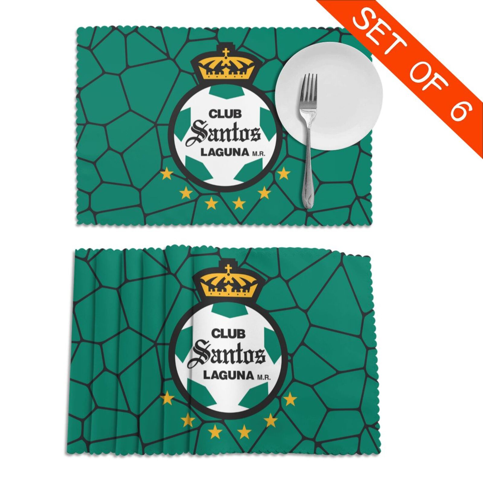 Santos Laguna Placemat Set Of 6 PFD2089
