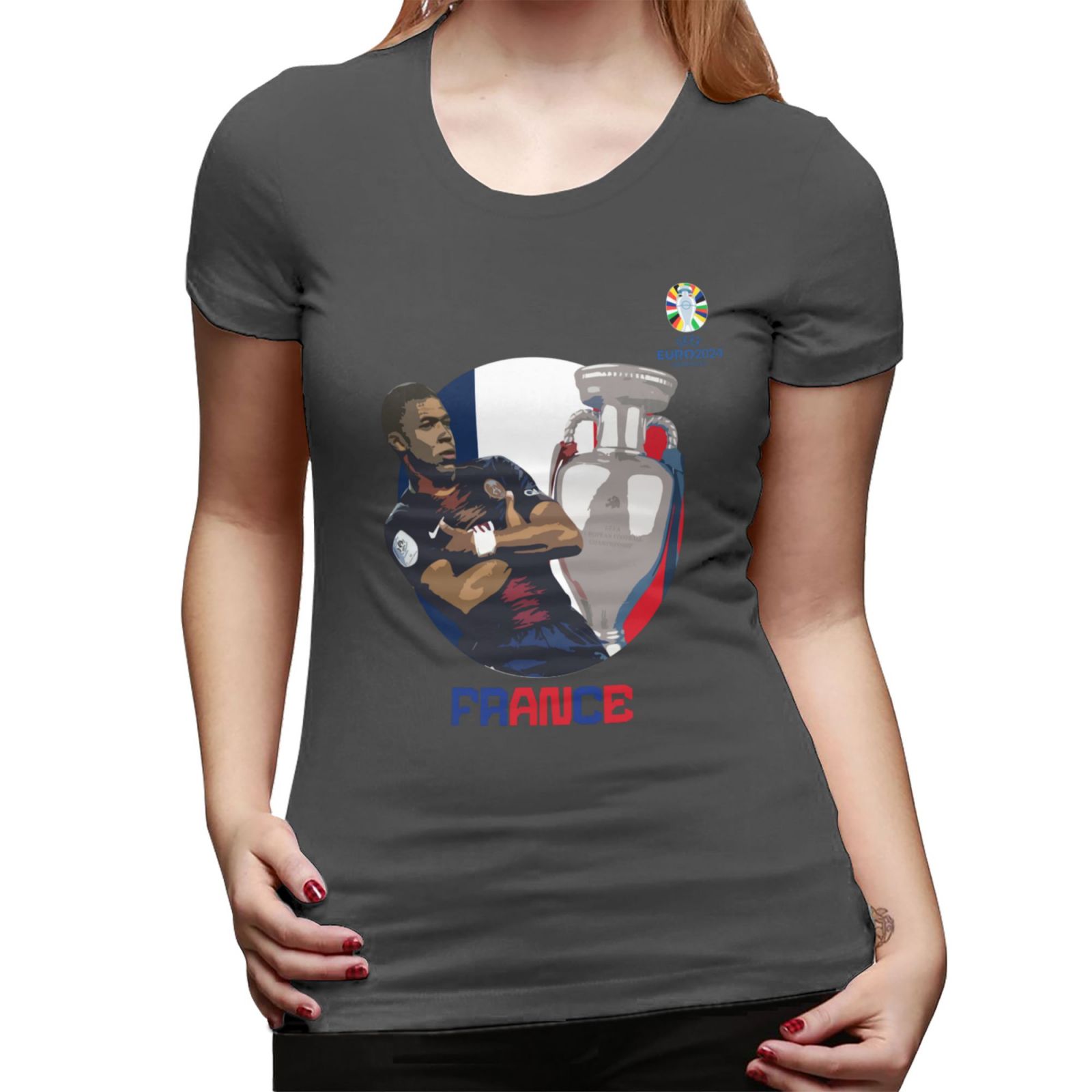Women's France EURO 2024 Basic Short Sleeve T-Shirt WBT1730