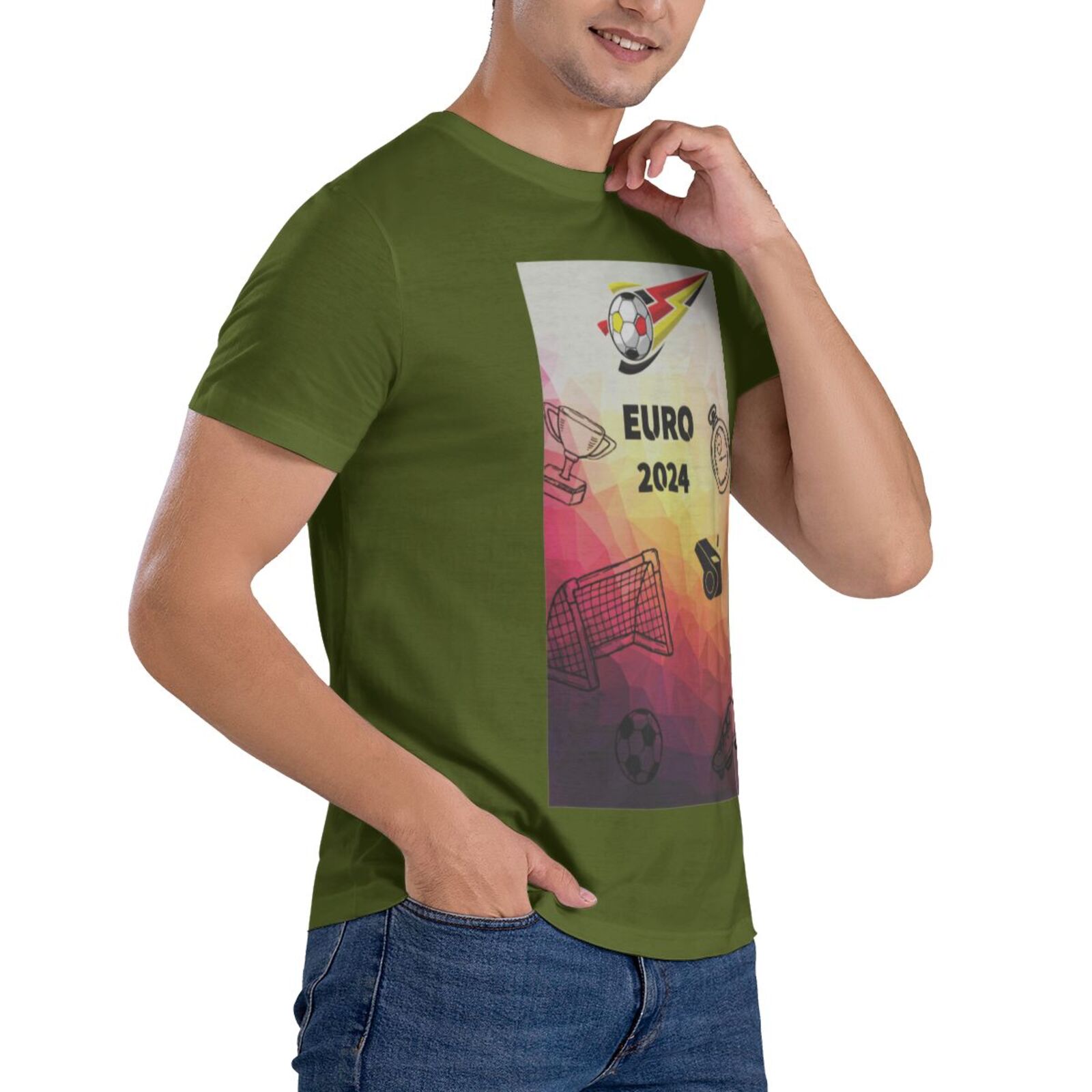 Men's Germany EURO 2024 Basic Short Sleeve T-Shirt BST1771