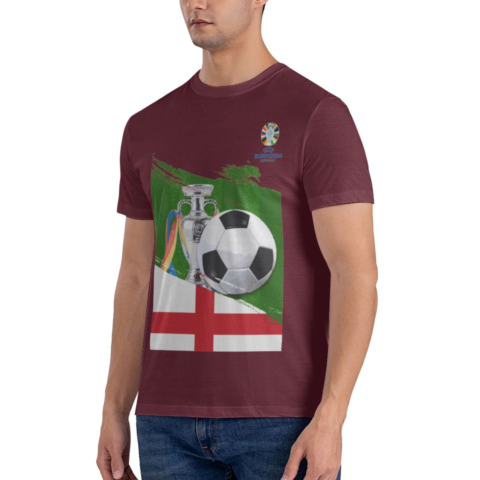 Men's England EURO 2024 Basic Short Sleeve T-Shirt BST1681