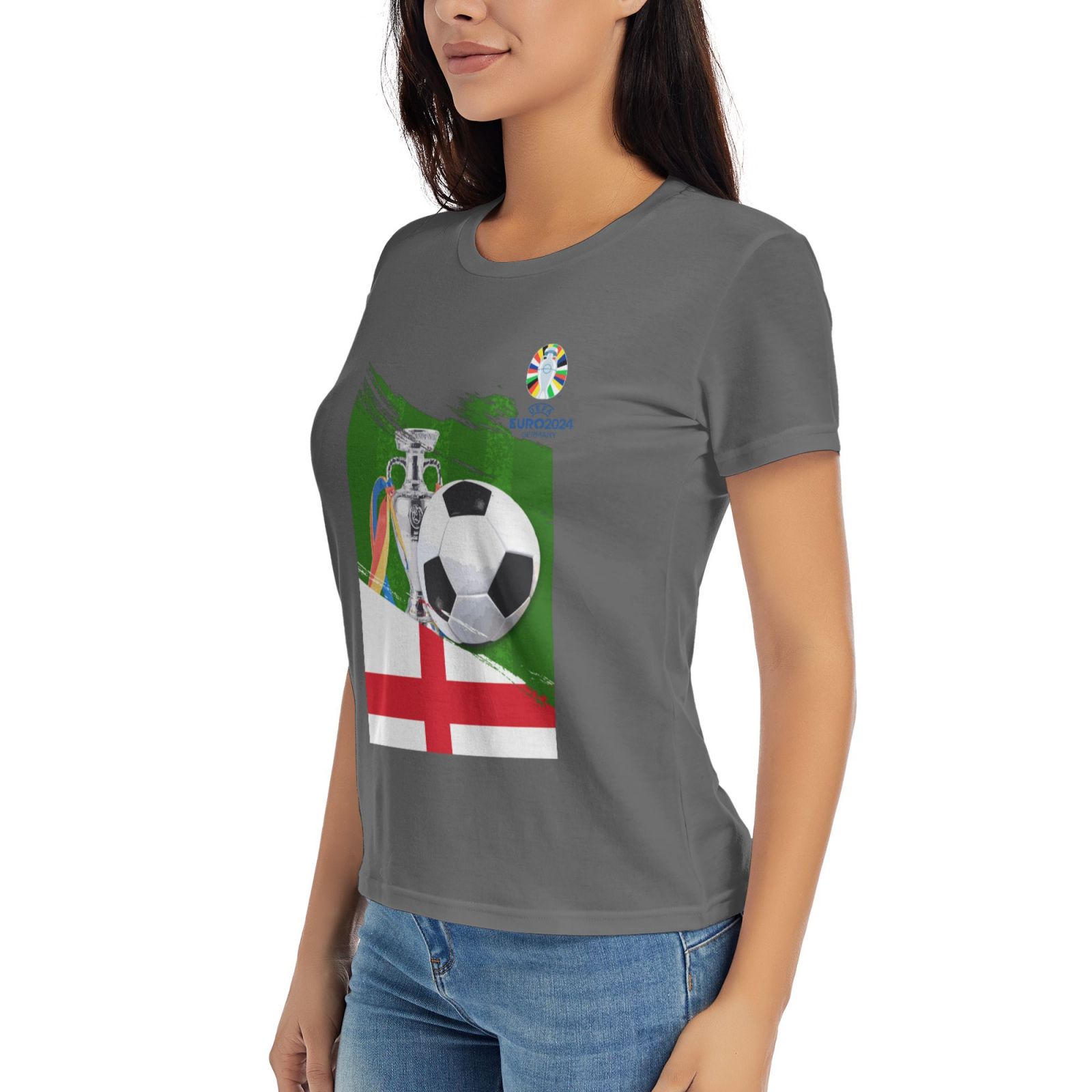 Women's England EURO 2024 Basic Short Sleeve T-Shirt WBT1682