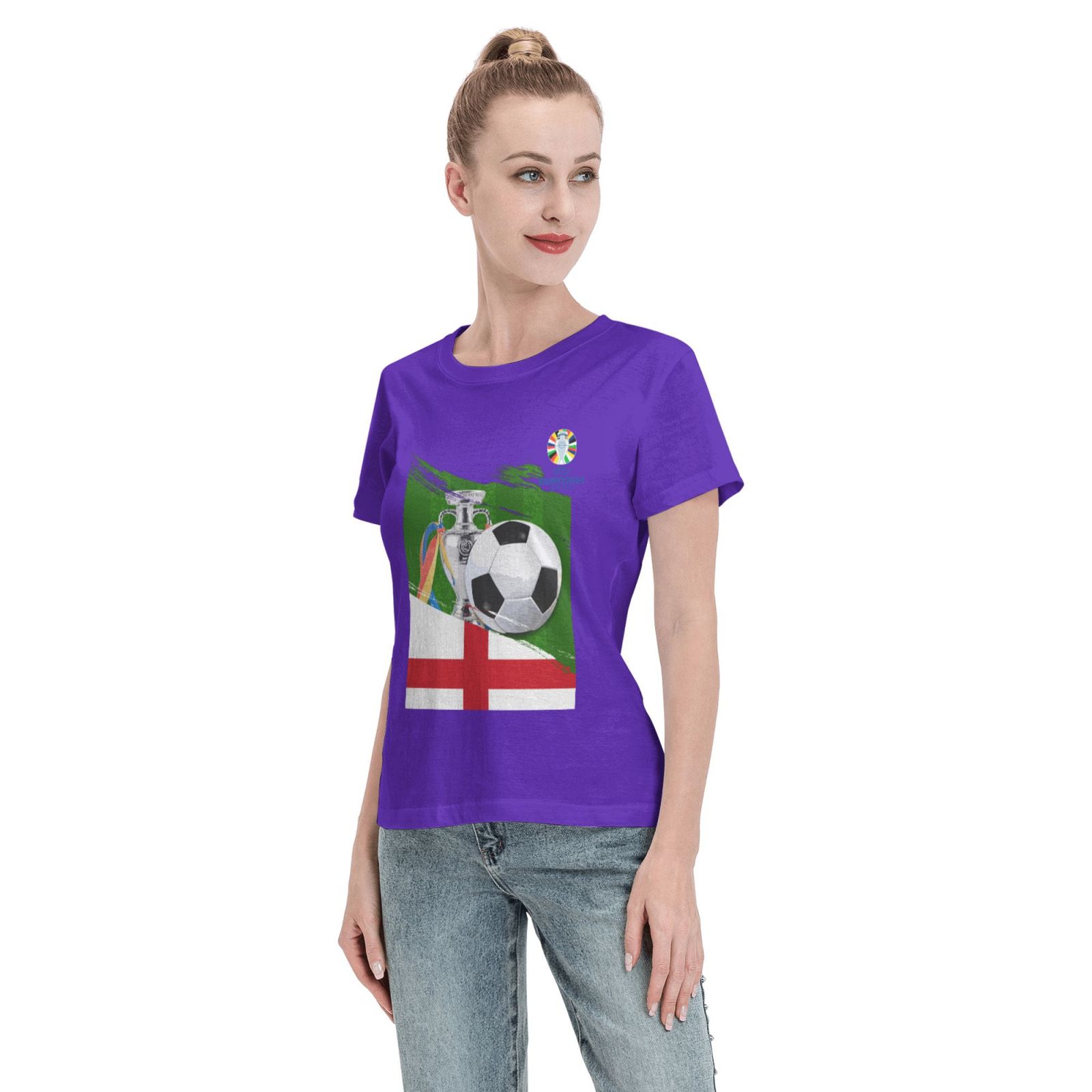 Women's England EURO 2024 Basic Short Sleeve T-Shirt WBT1682