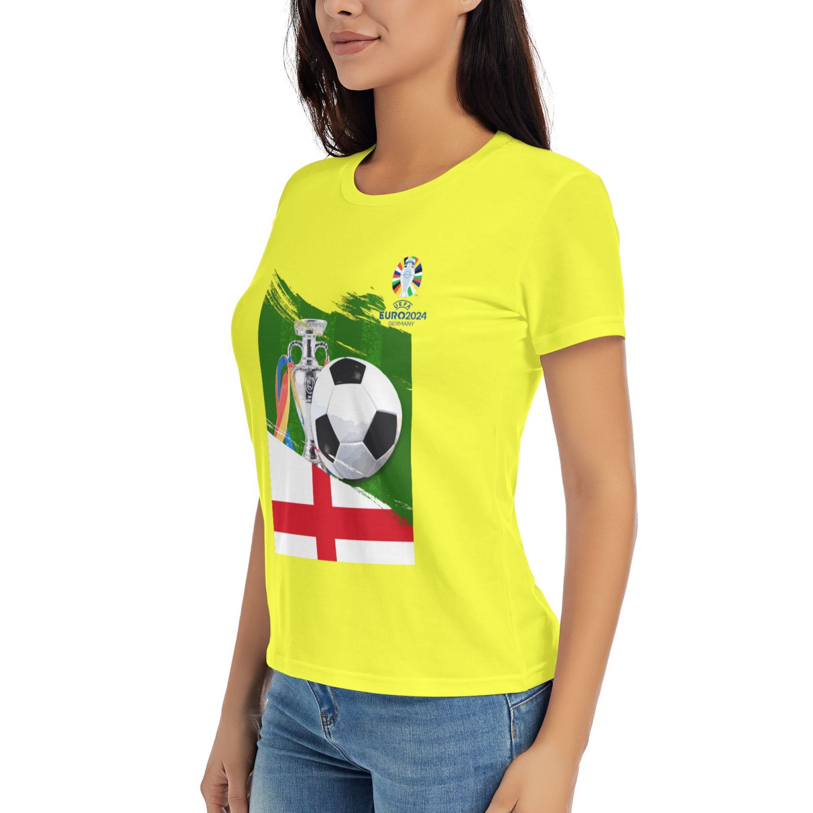 Women's England EURO 2024 Basic Short Sleeve T-Shirt WBT1682