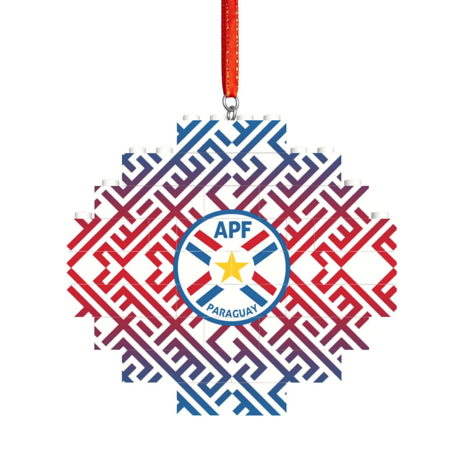 Paraguay Building Block Puzzle Ornament BBP1991