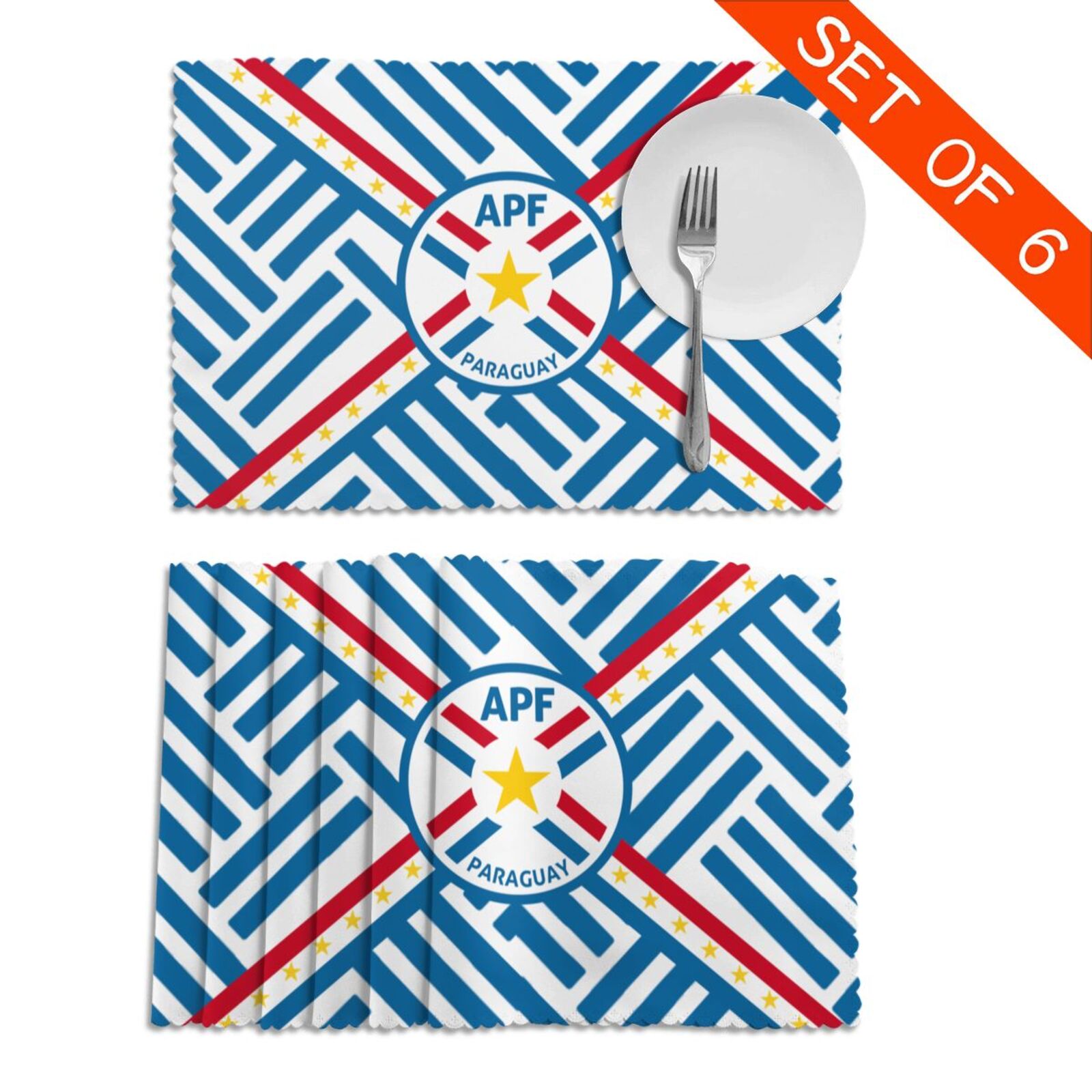 Paraguay Placemat Set Of 6 PFD2301