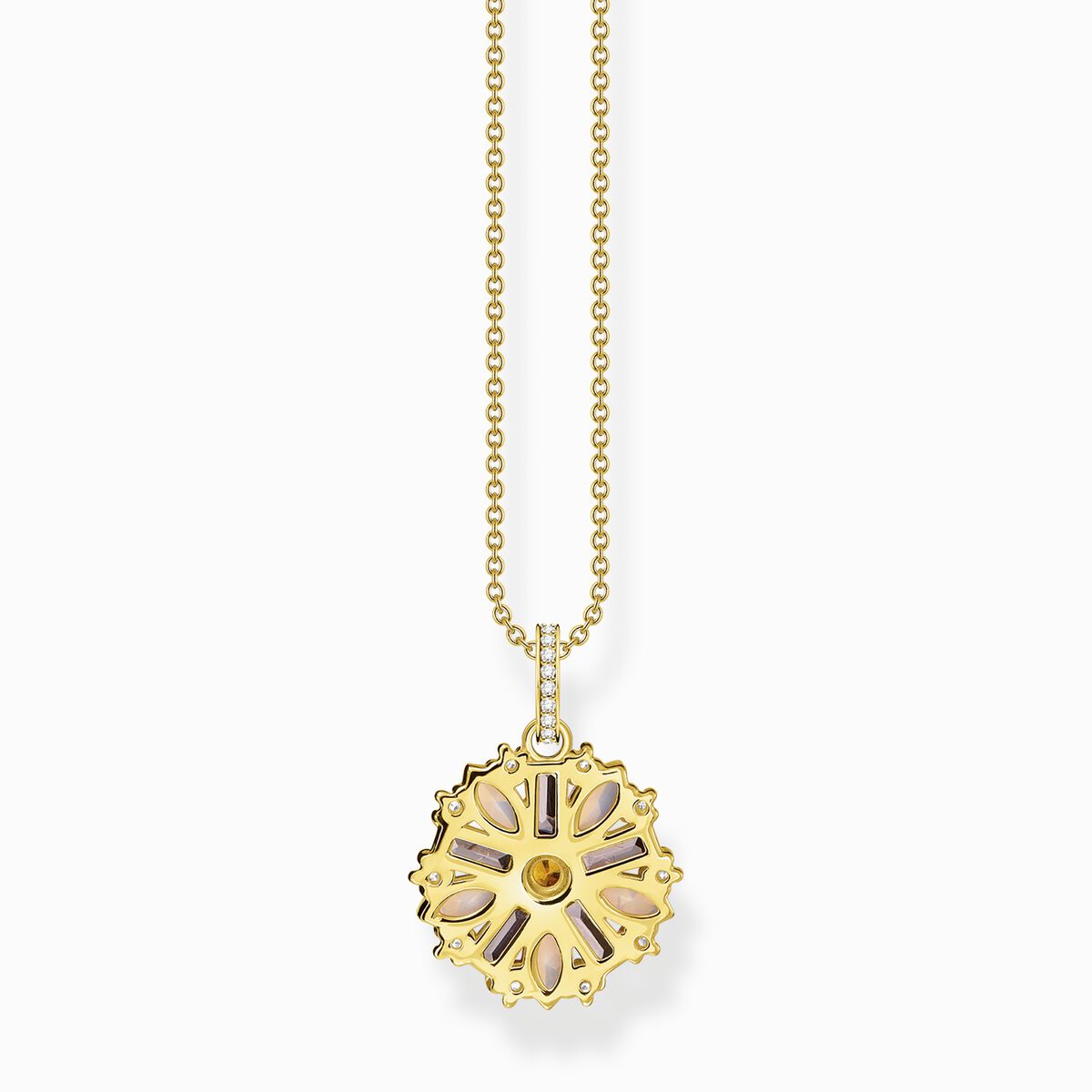 Necklace flower gold