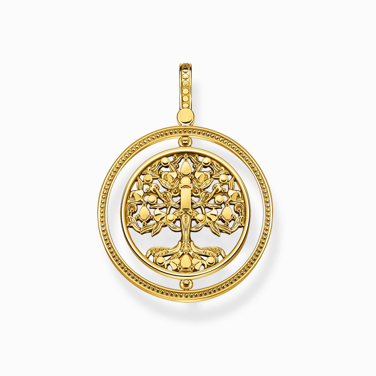 Pendant Tree of Love gold colourful stones