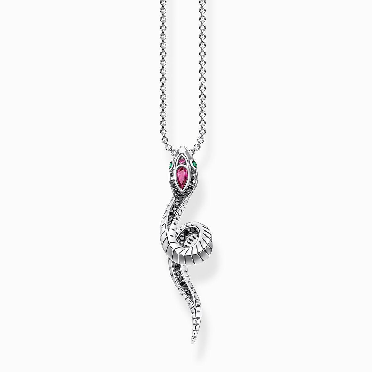 Jewellery set snake silver