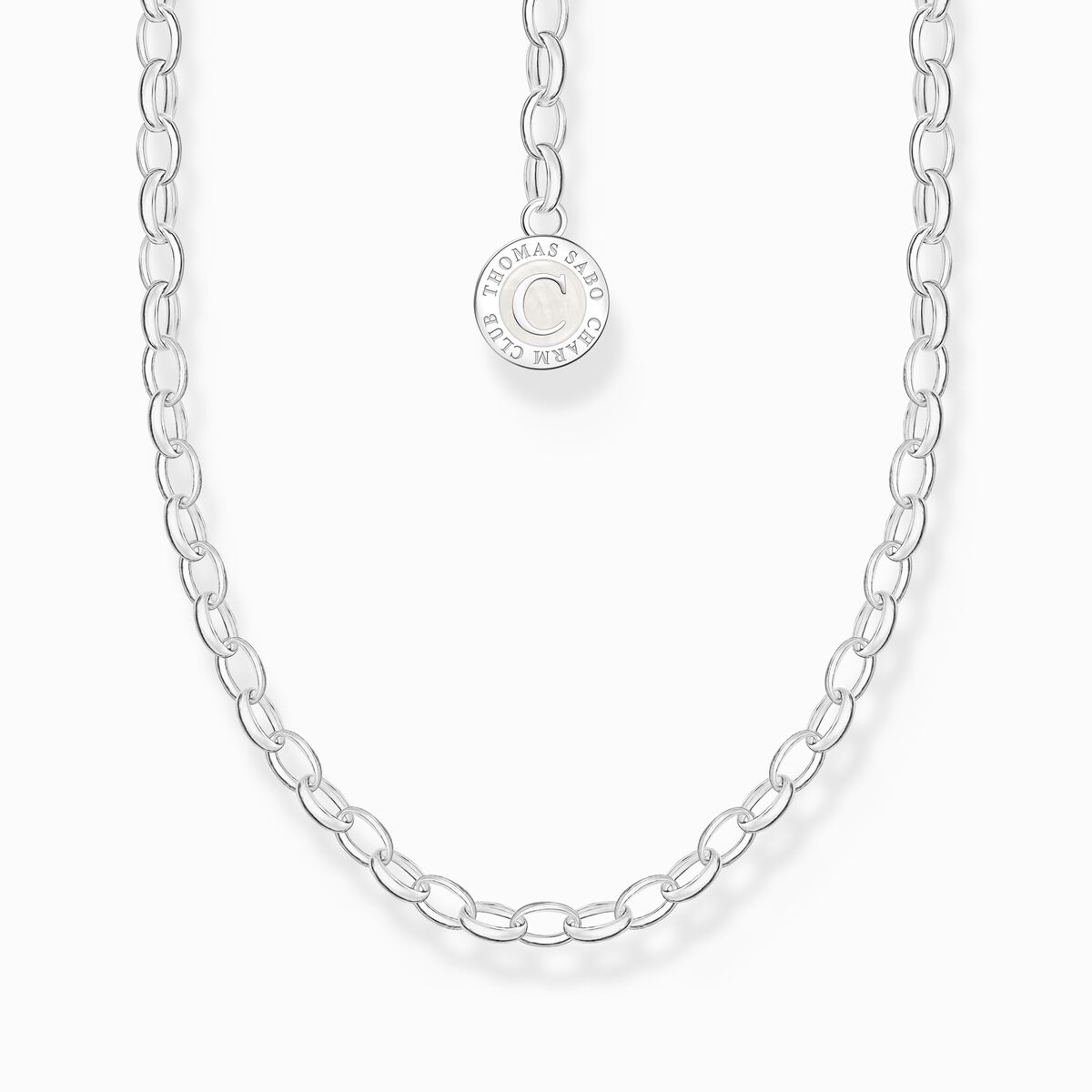 Charm necklace with Coin silver