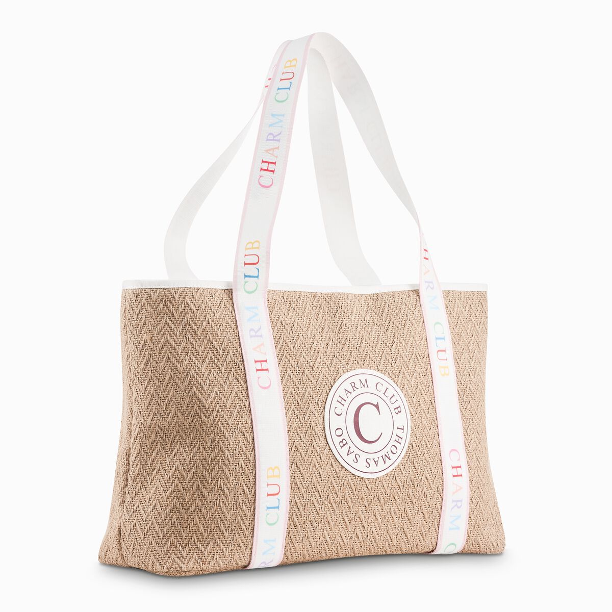 Charm Club beach bag beige