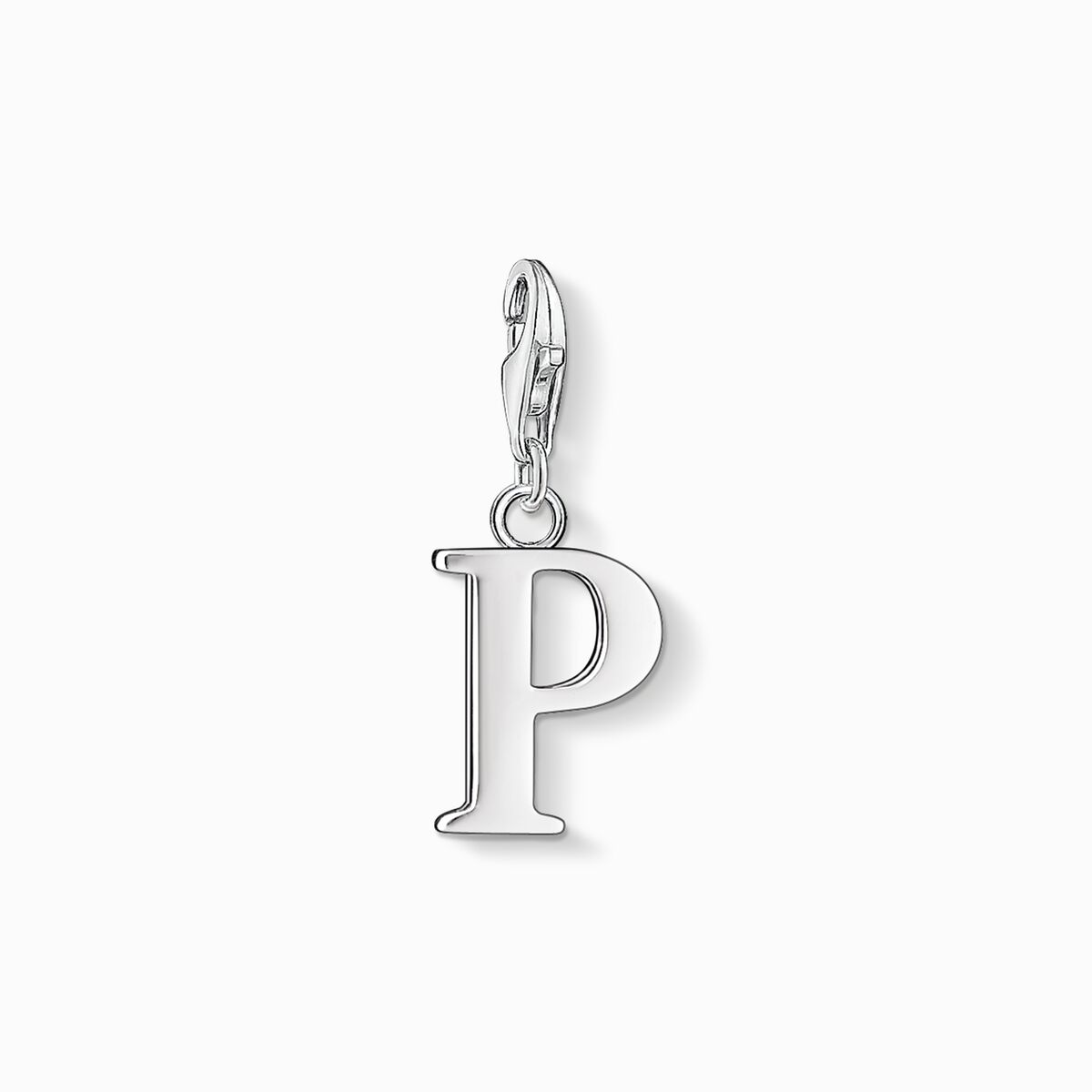 Charm pendant letter p