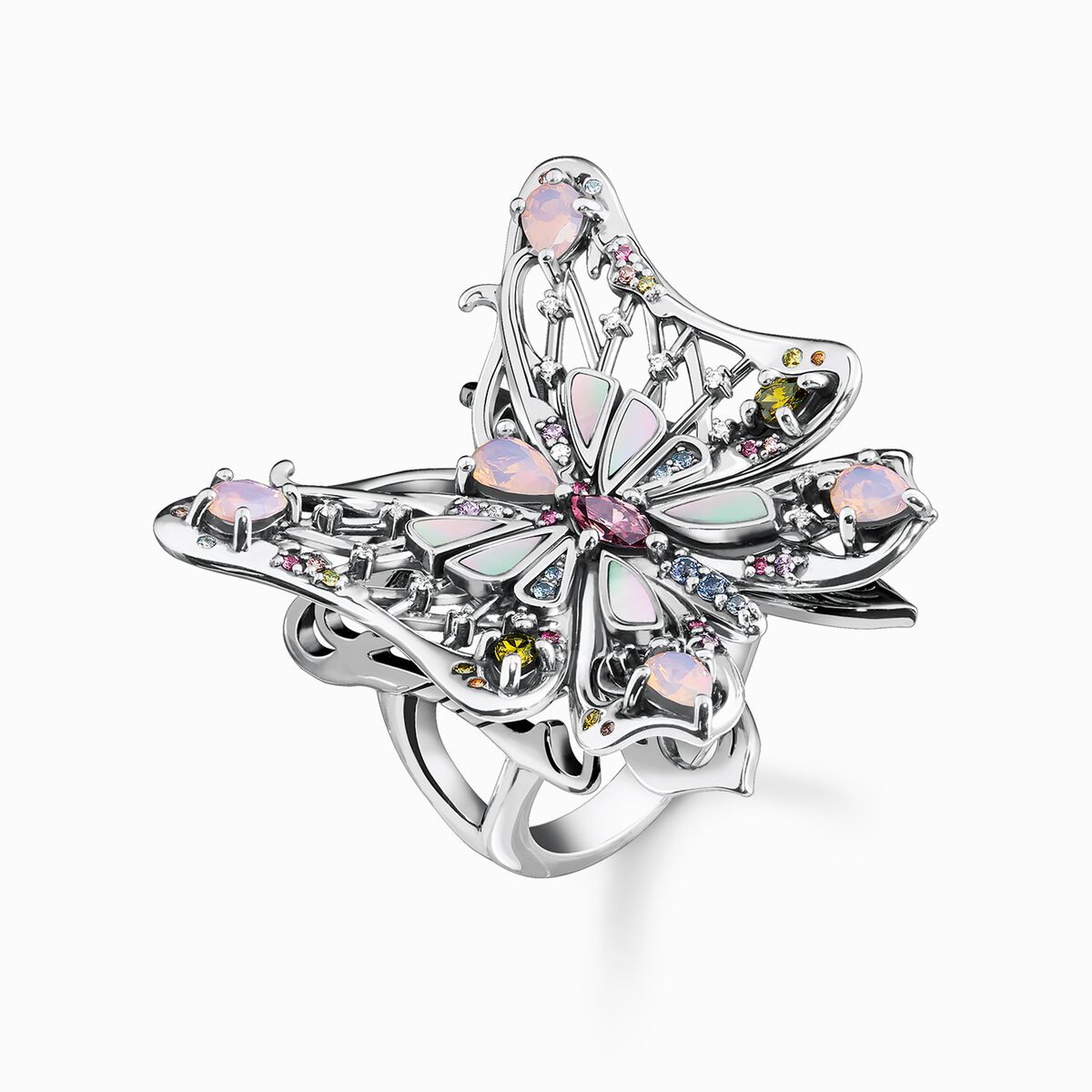 Ring butterfly silver