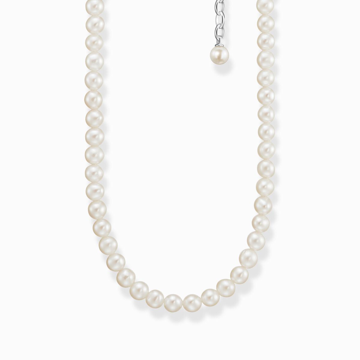 Necklace pearls silver