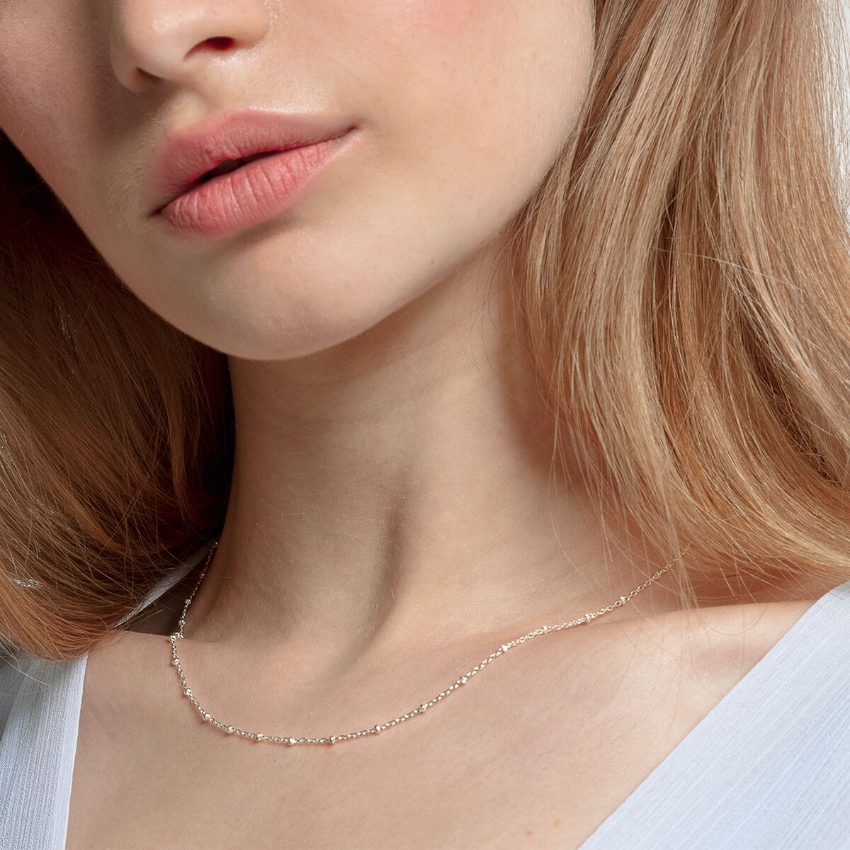 Round belcher chain silver Thickness 1.60 mm (0.06 Inch)
