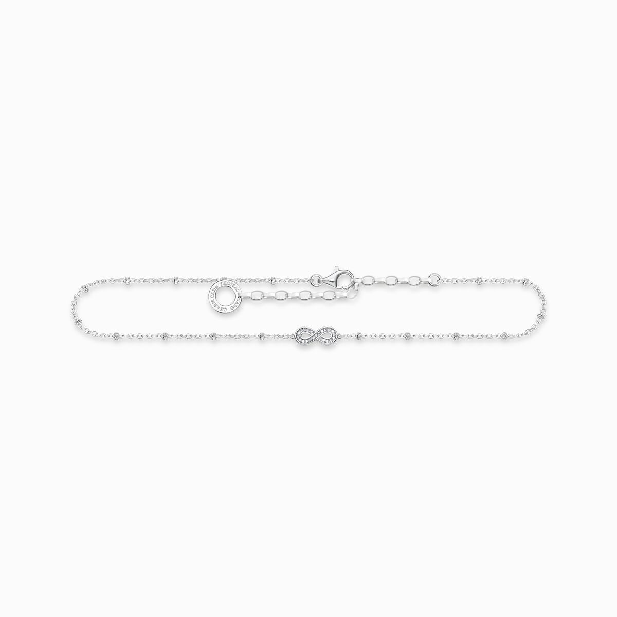 Anklet infinity silver