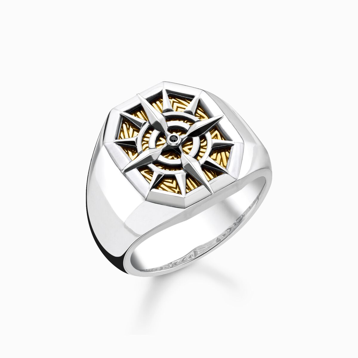 Ring compass gold