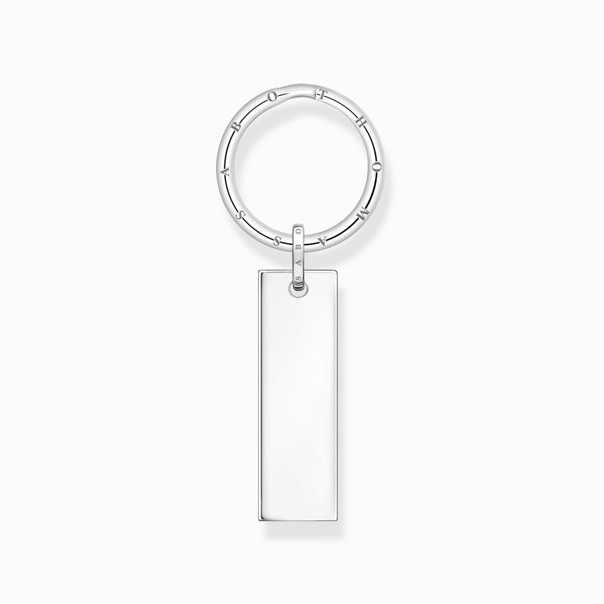 Key ring tag silver