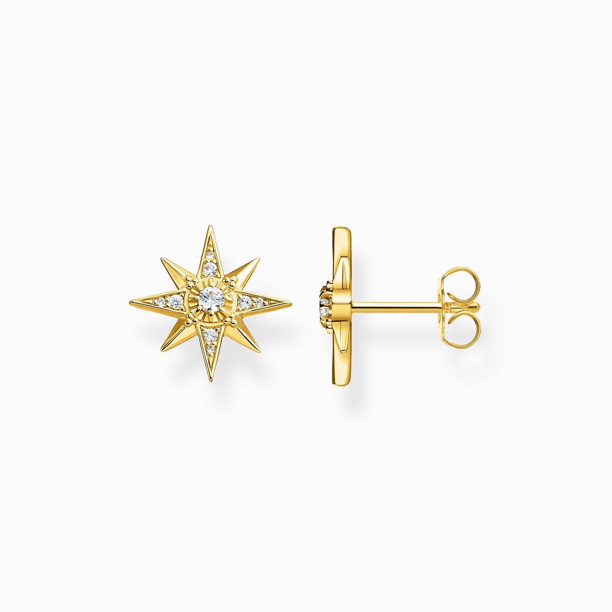 Ear studs star gold