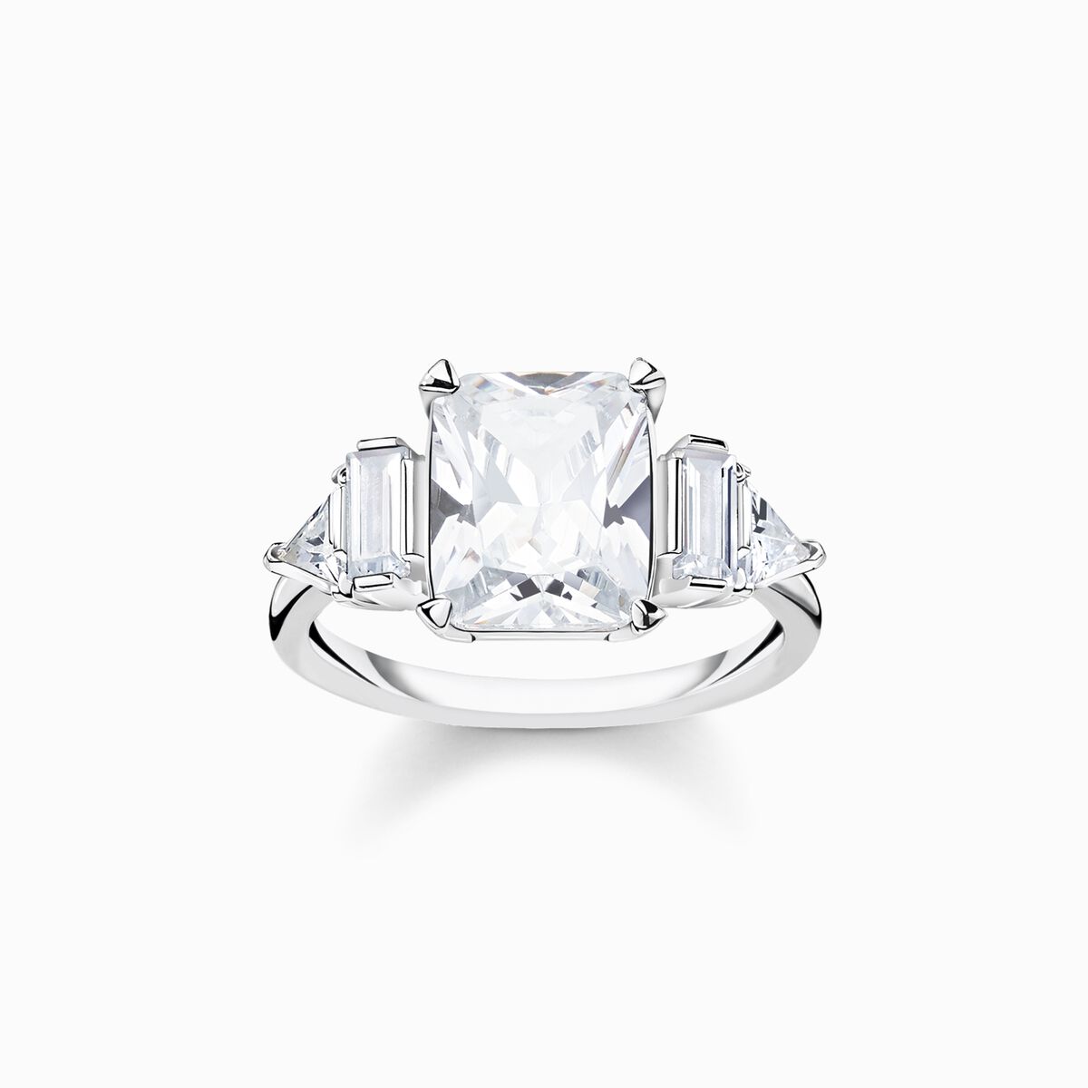 Ring white stones