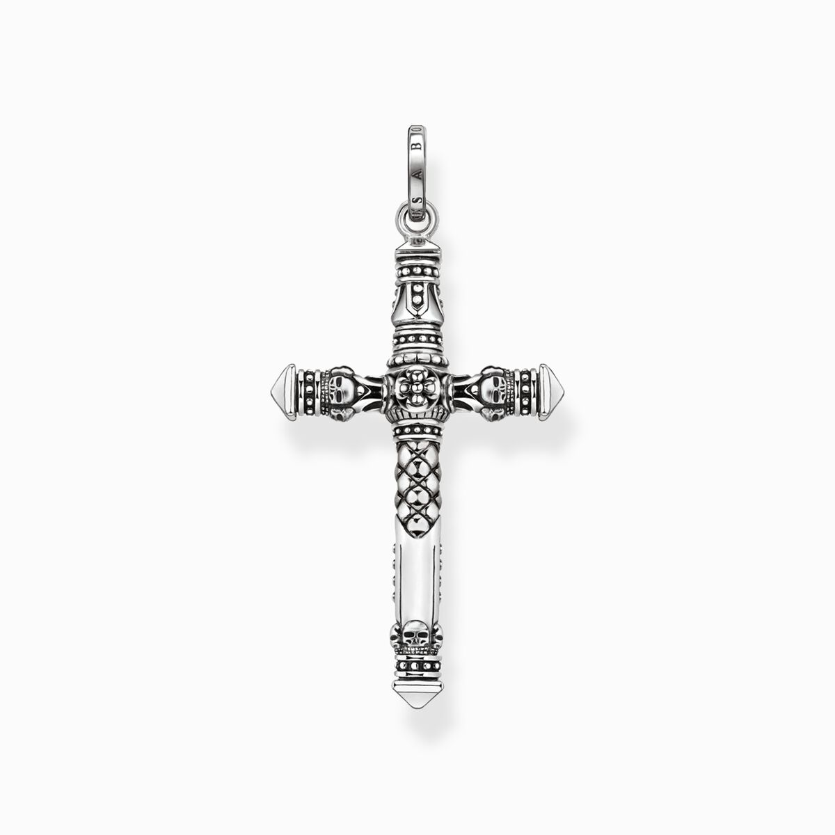 Pendant cross silver
