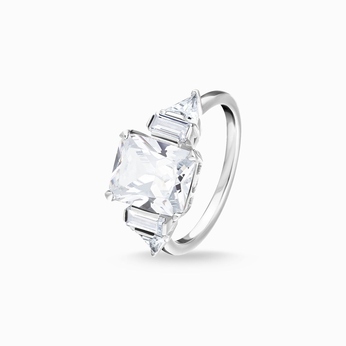 Ring white stones