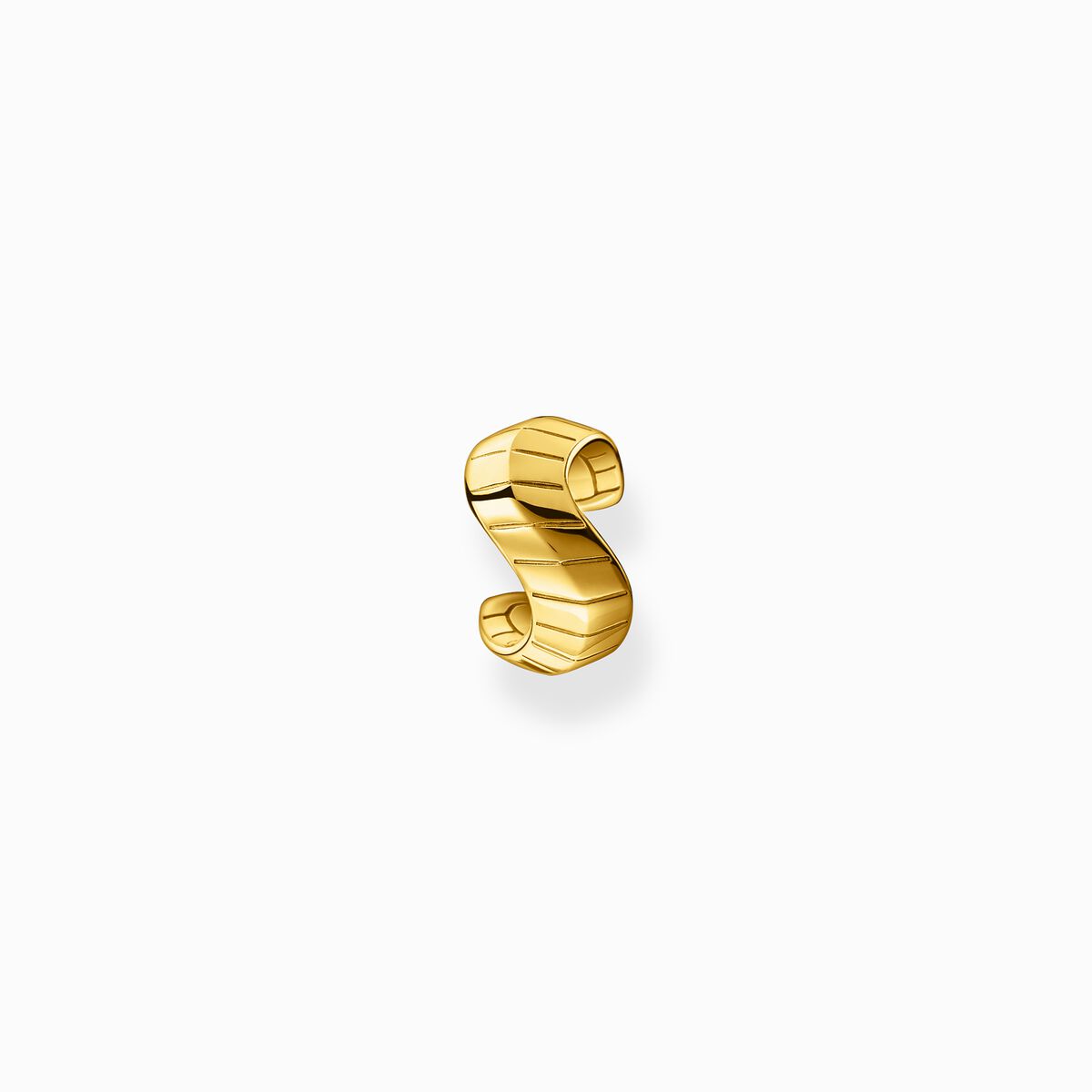 Single ear cuff snakeskin gold