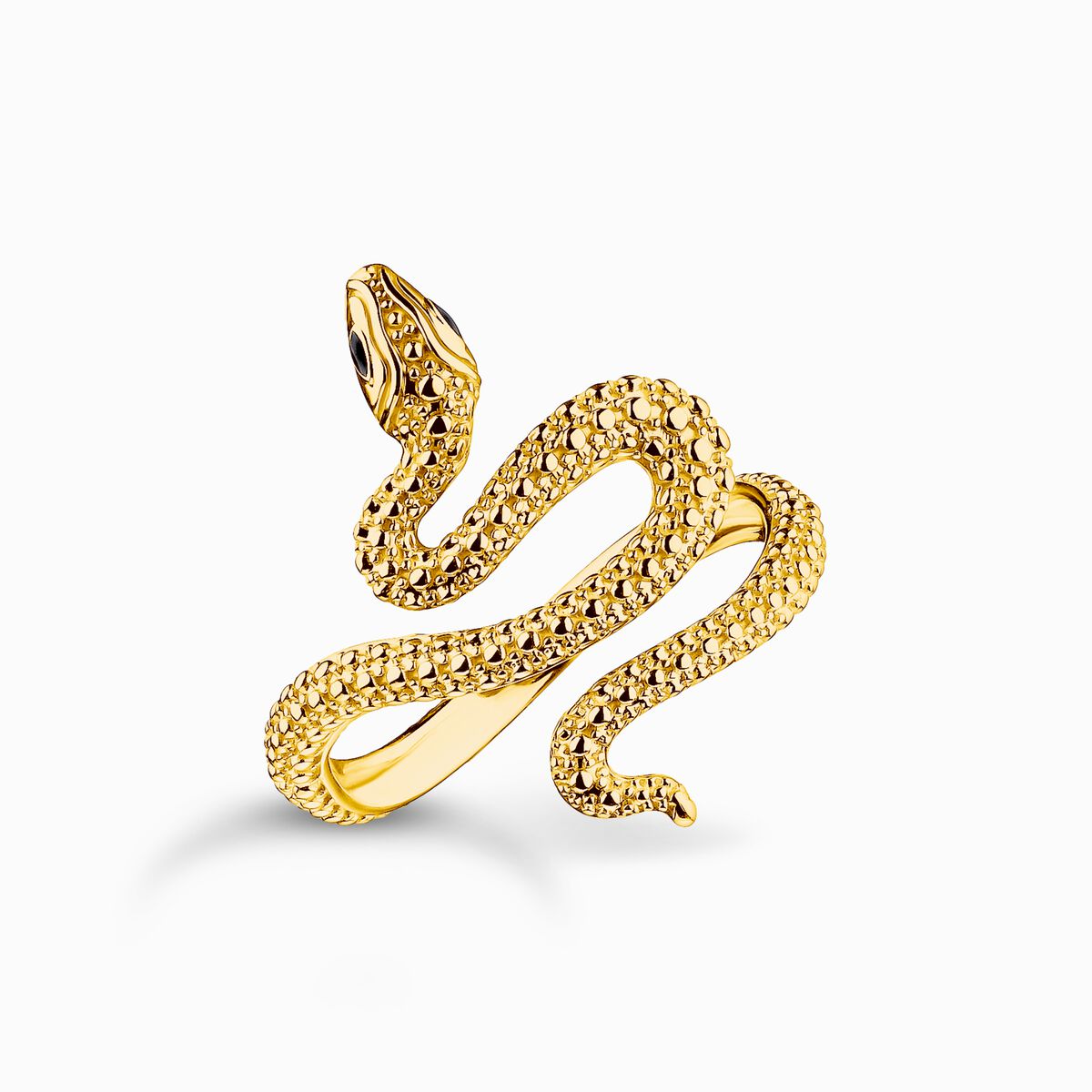 Gold-plated snake ring Tempting Romance