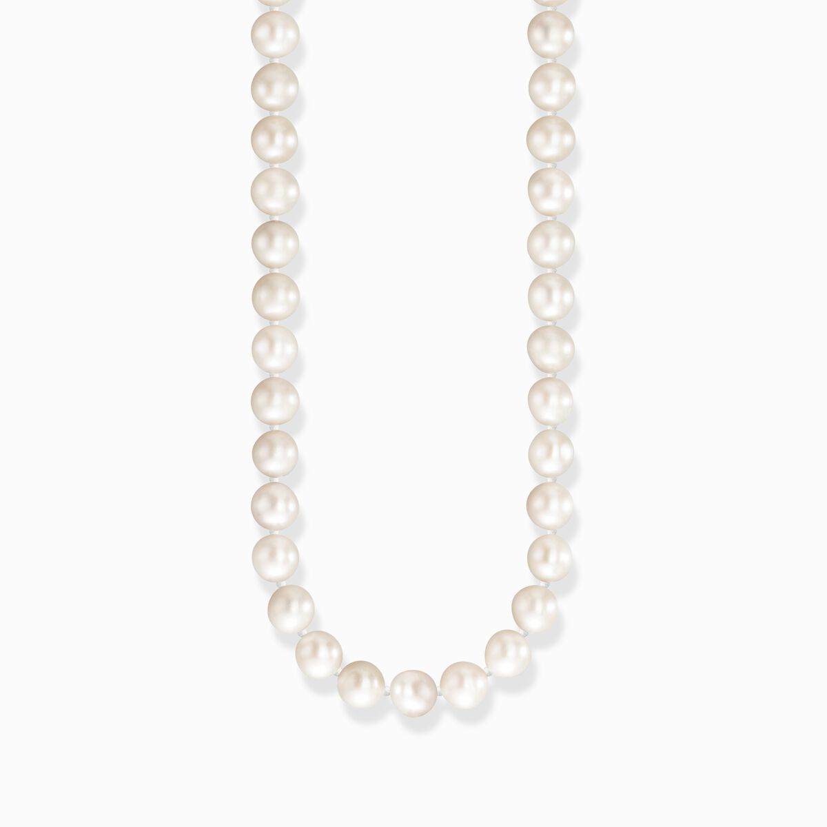 Necklace pearls silver