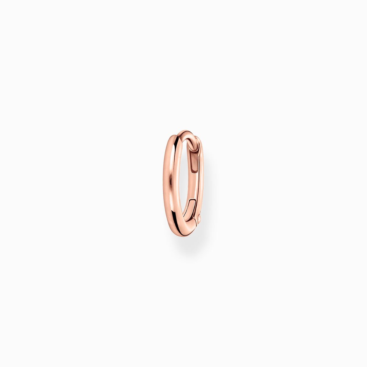 Single hoop earring classic rose gold