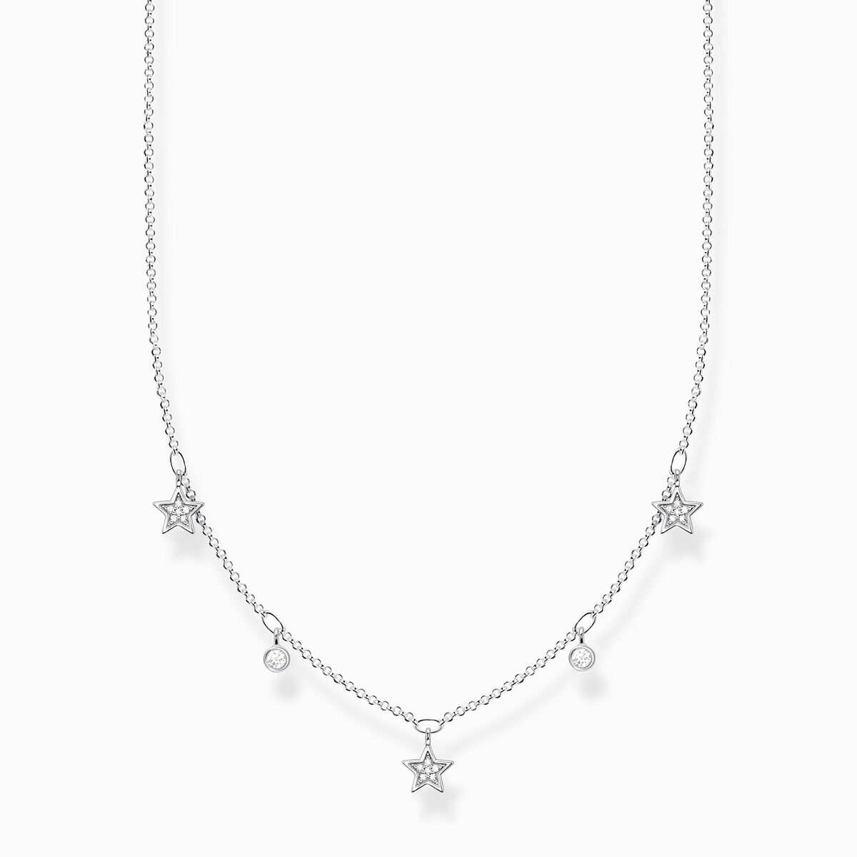 Jewellery set moon & stars silver